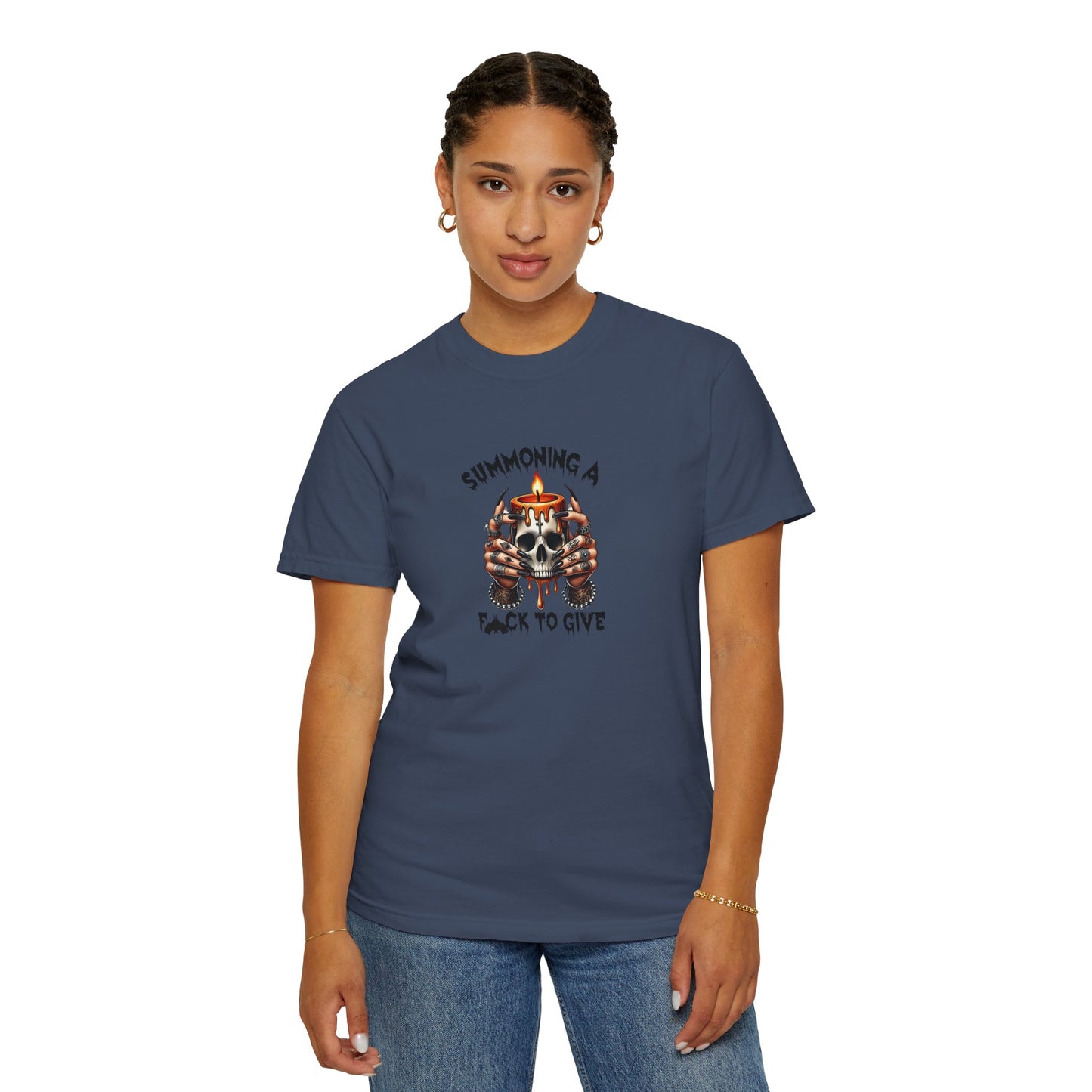 Summoning a F To Give Unisex Garment-Dyed T-shirt