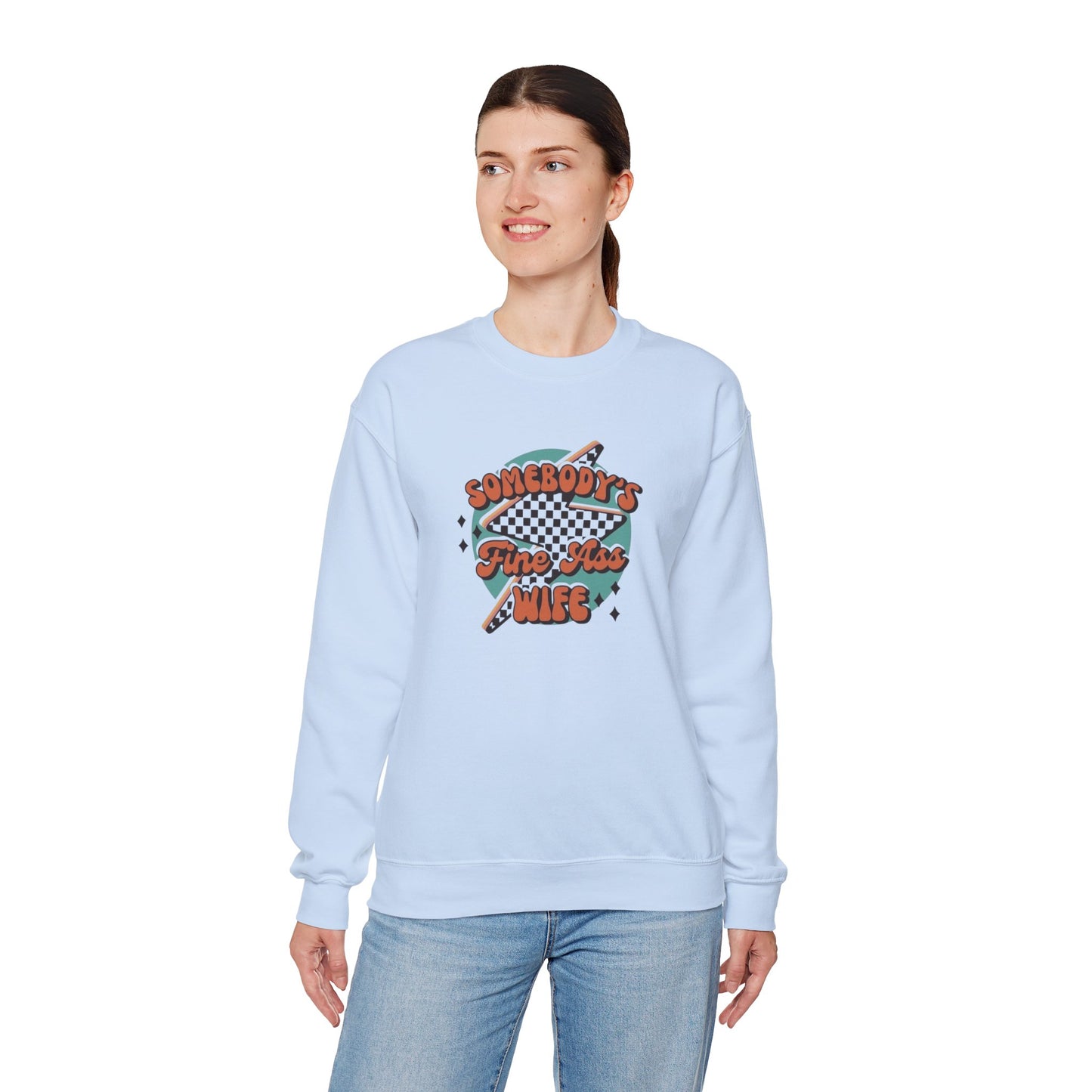 Somebody's Fine A** Wife Heavy Blend™ Crewneck Sweatshirt