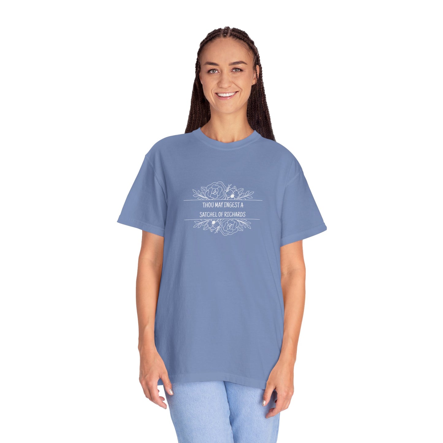 Thou May Ingest A Satchel of Richards Unisex Garment-Dyed T-shirt
