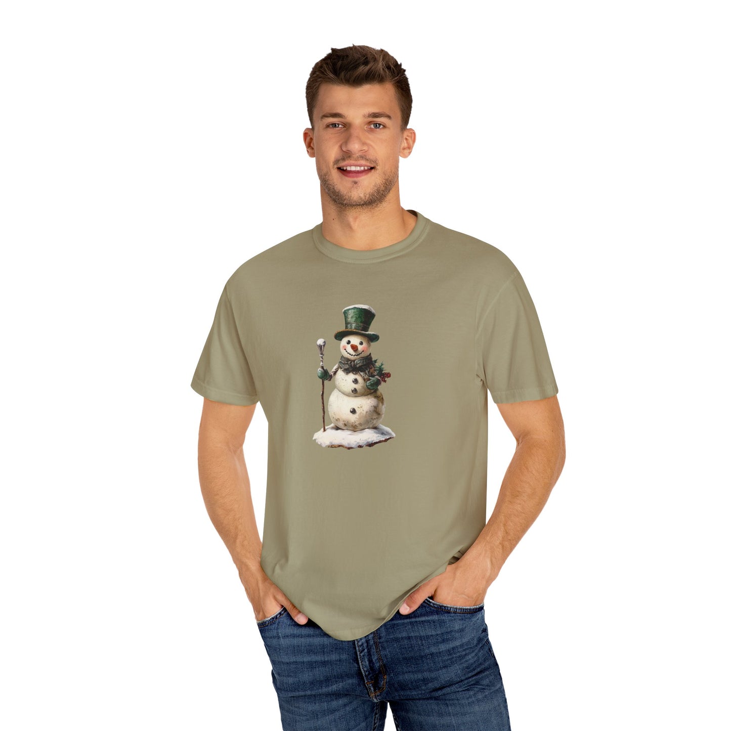 Snowman Unisex Garment-Dyed T-shirt