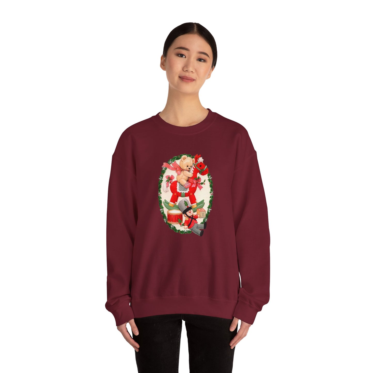 Vintage Christmas Toys Unisex Heavy Blend™ Crewneck Sweatshirt