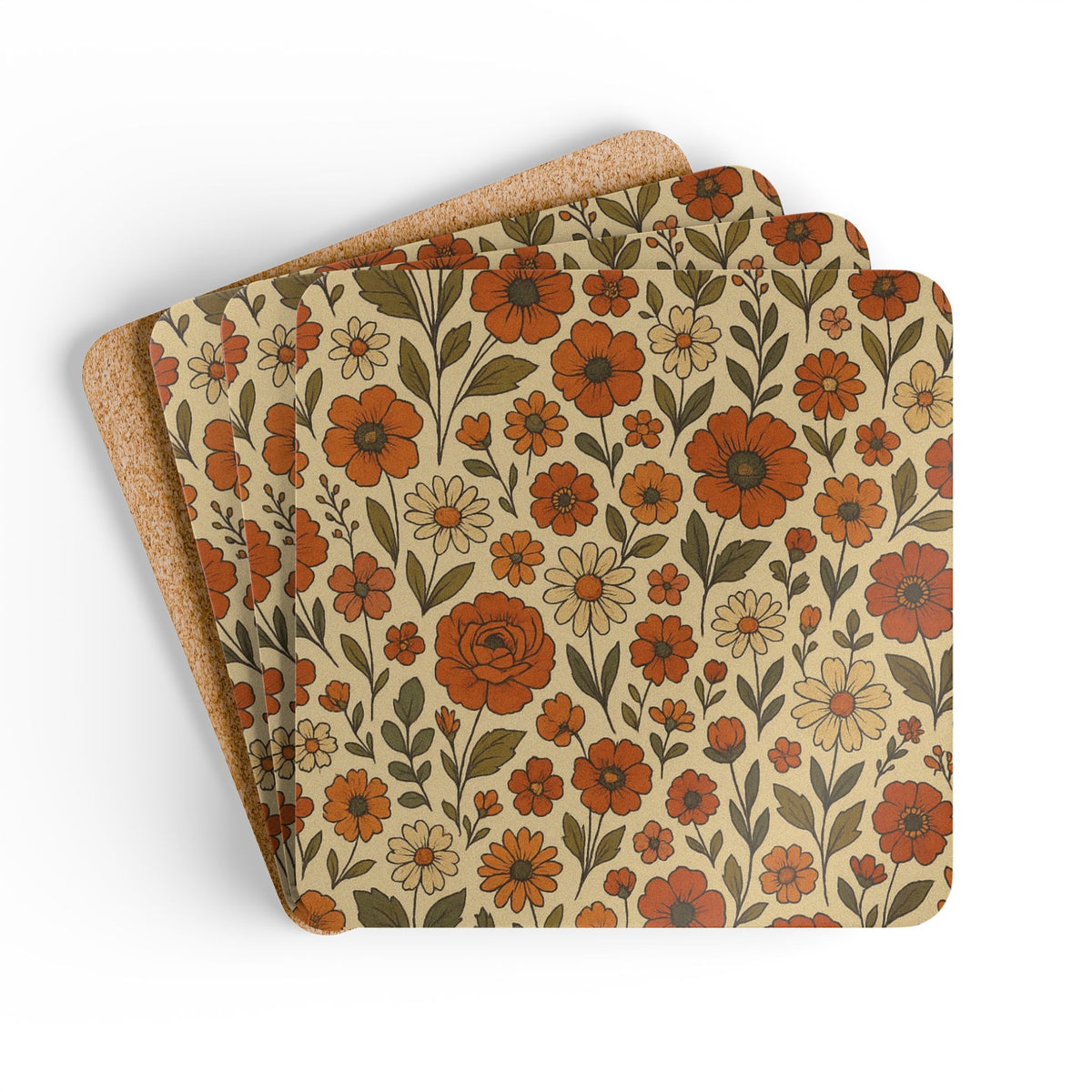 Corkwood Coaster Set