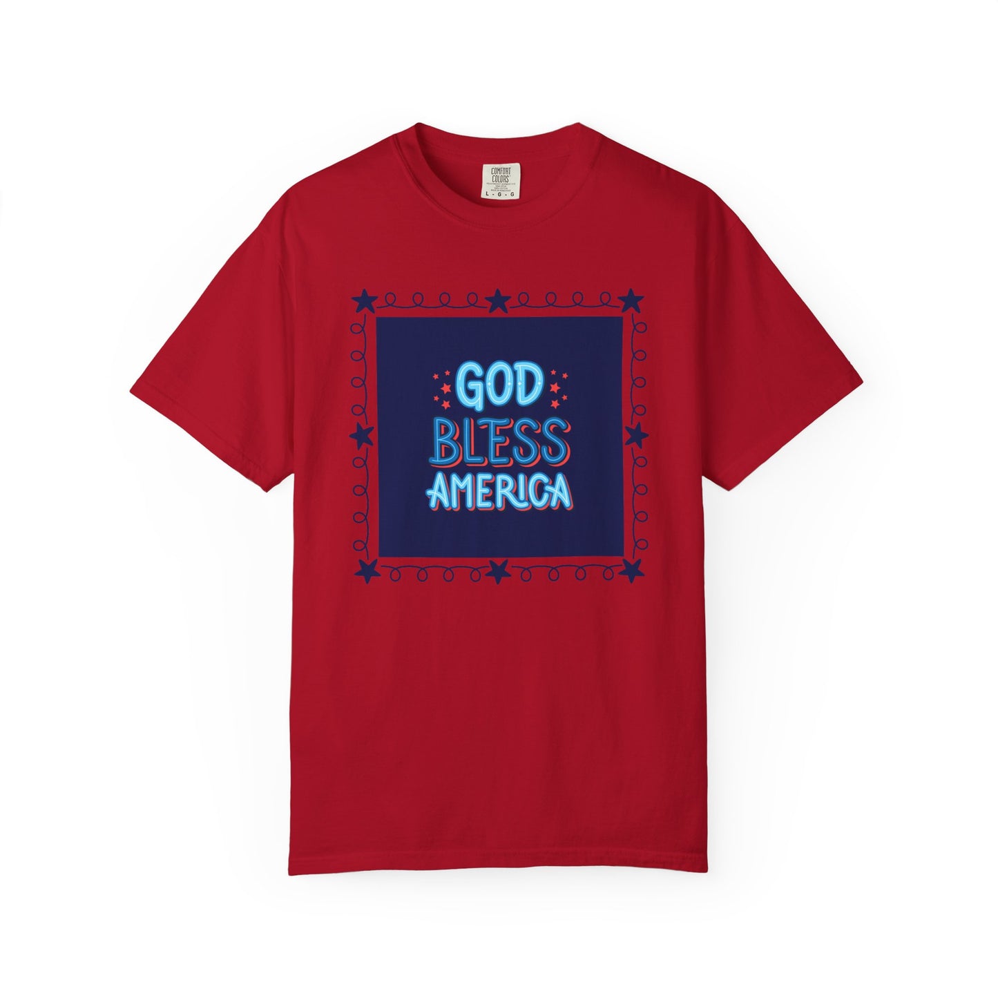 4th of July Unisex Garment-Dyed T-shirt