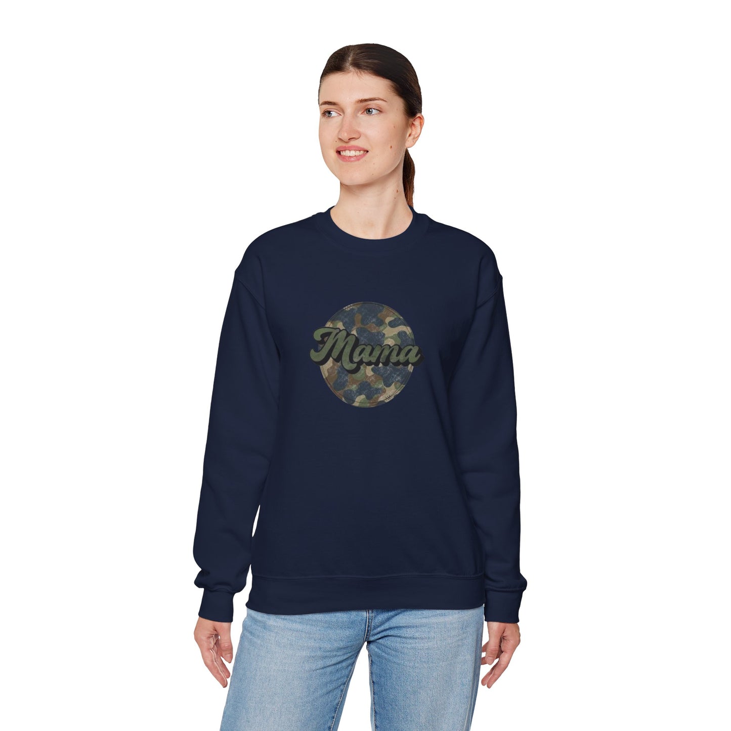 Mama Camo Heavy Blend™ Crewneck Sweatshirt