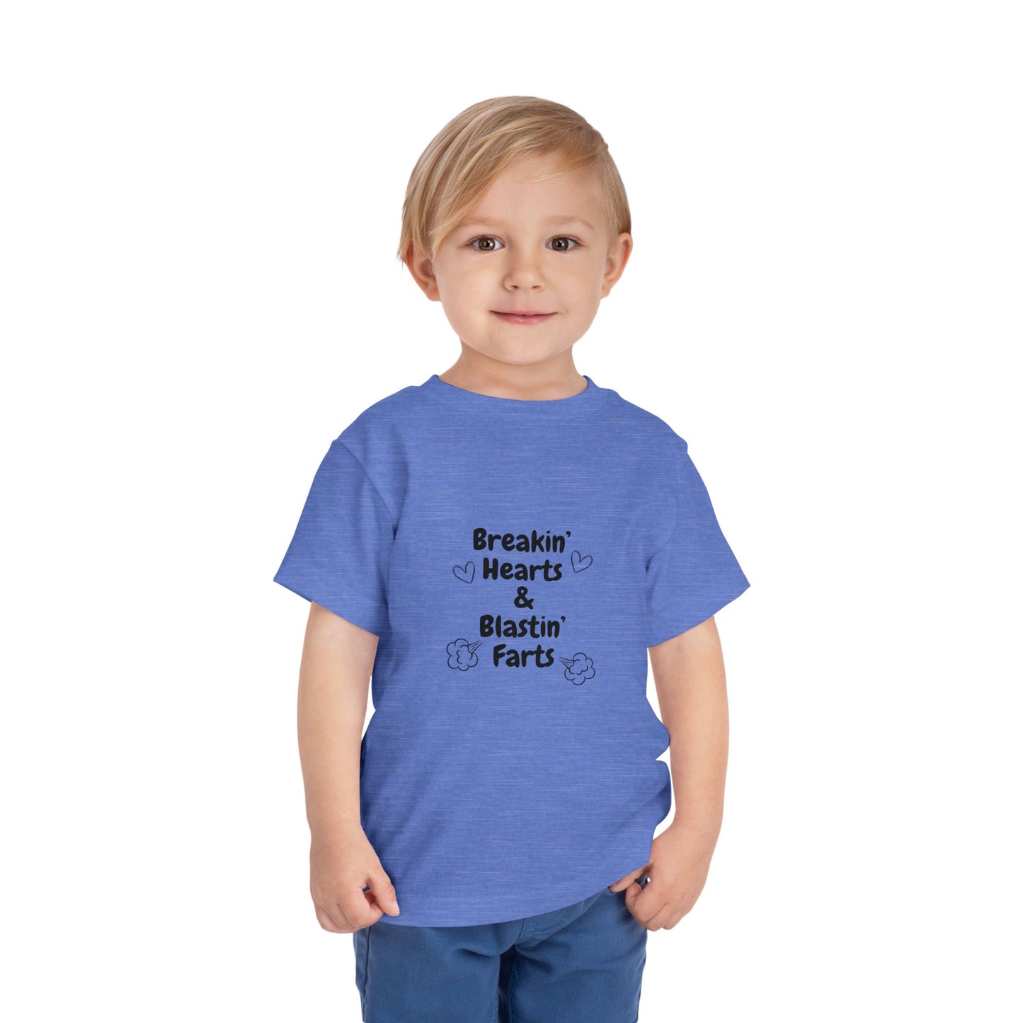 Breakin Hearts & Blastin Farts Toddler Short Sleeve Tee