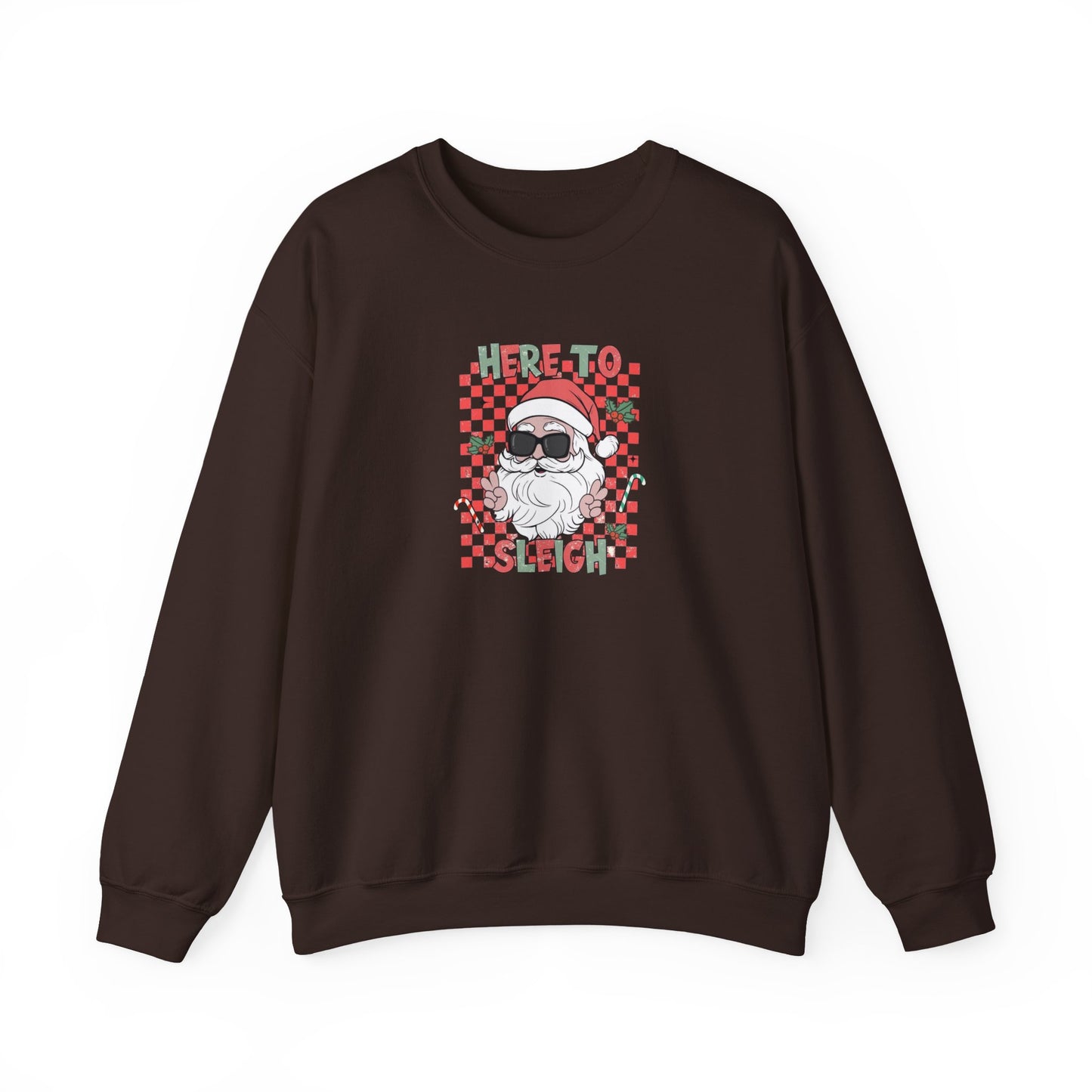 Here To Sleigh Heavy Blend™ Crewneck Sweatshirt