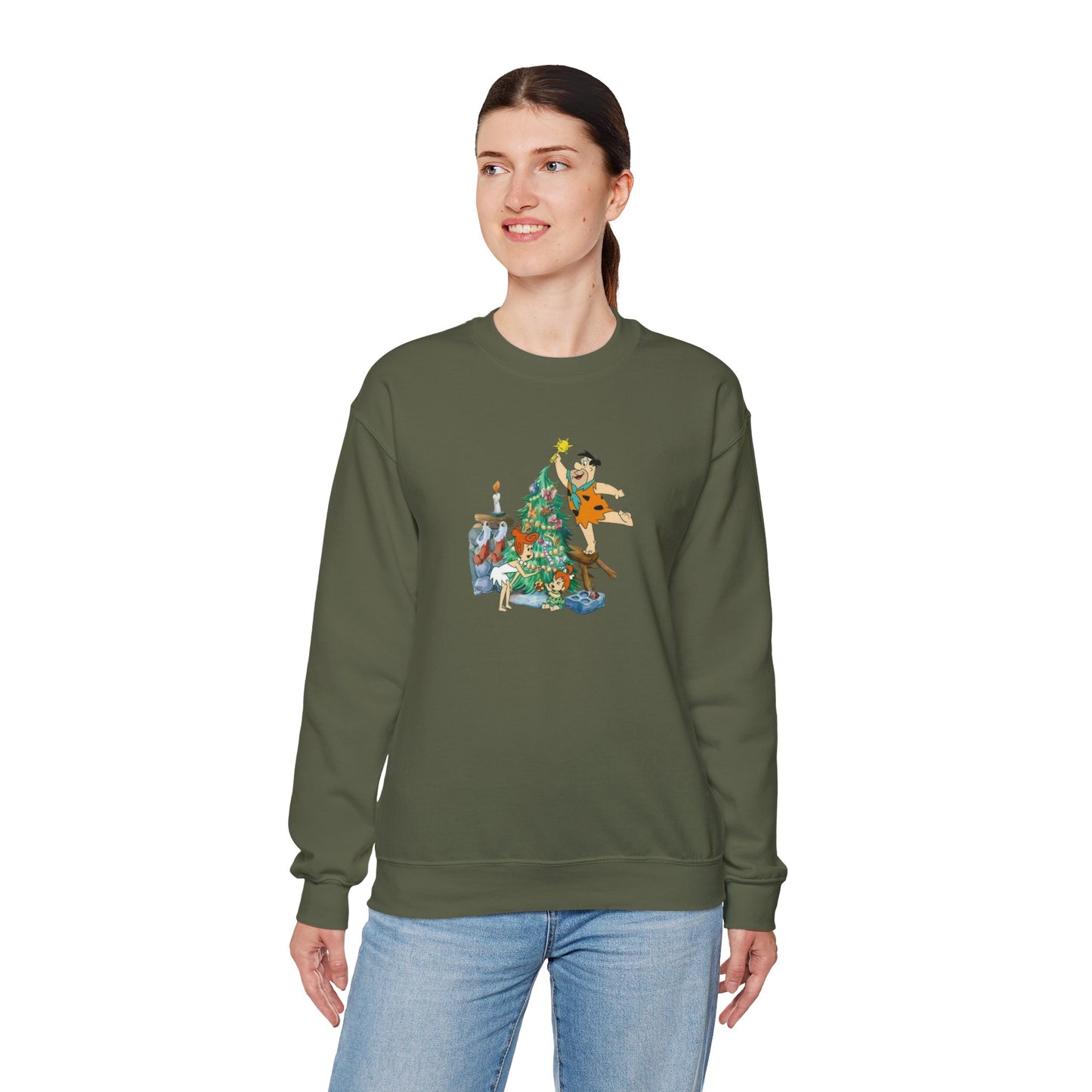 Flinstones Christmas Unisex Heavy Blend™ Crewneck Sweatshirt