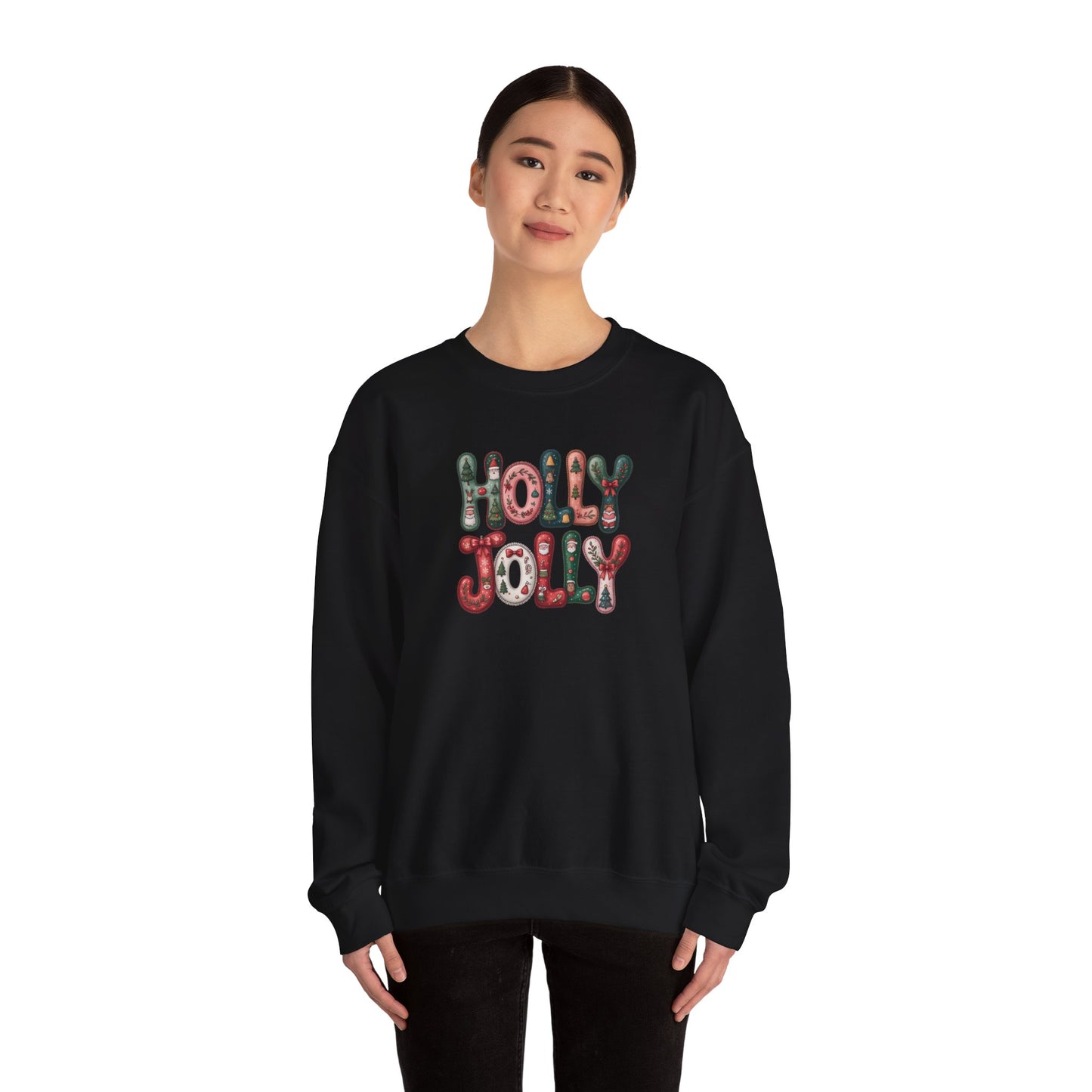 Holly Jolly Unisex Heavy Blend™ Crewneck Sweatshirt