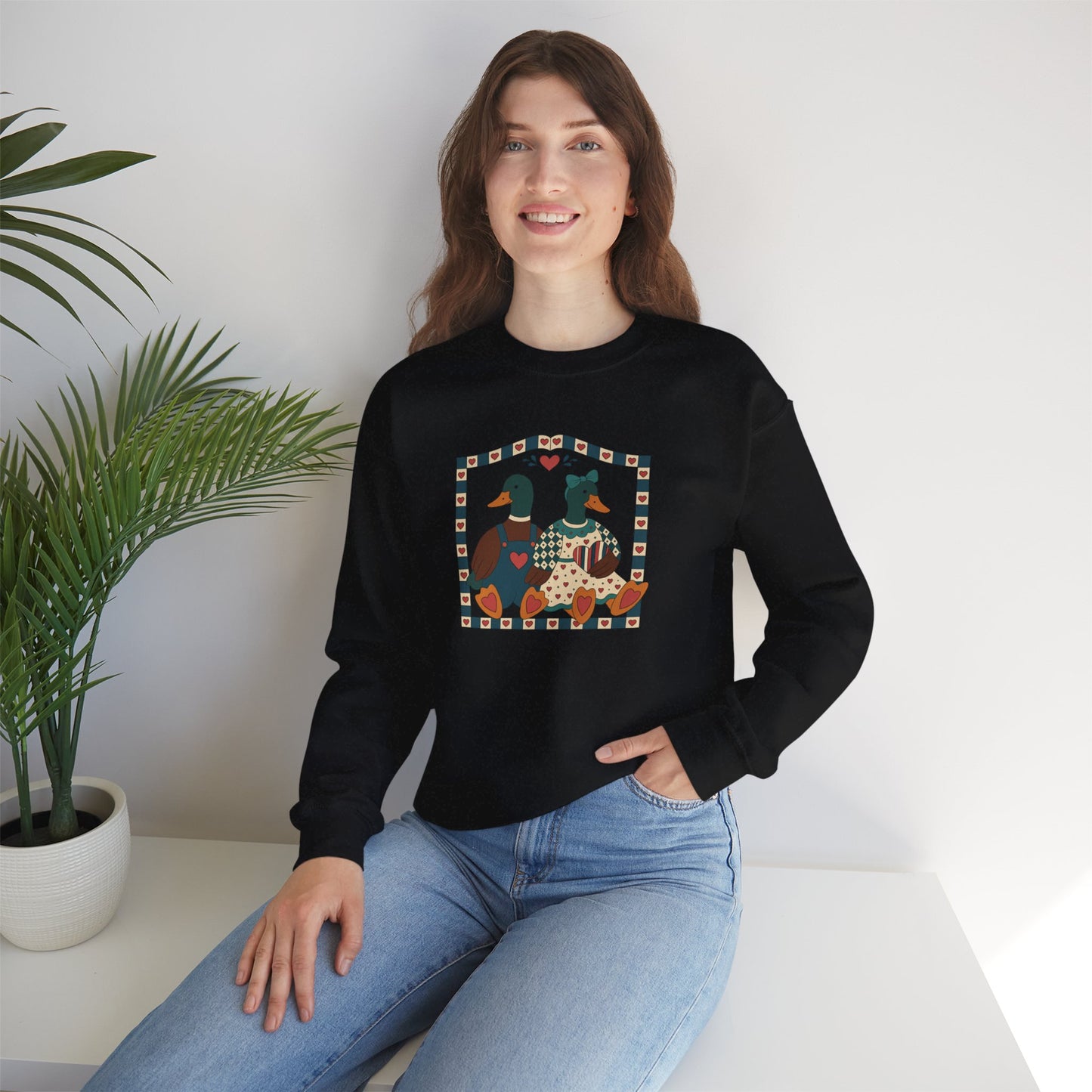 Vintage Geese Unisex Heavy Blend™ Crewneck Sweatshirt