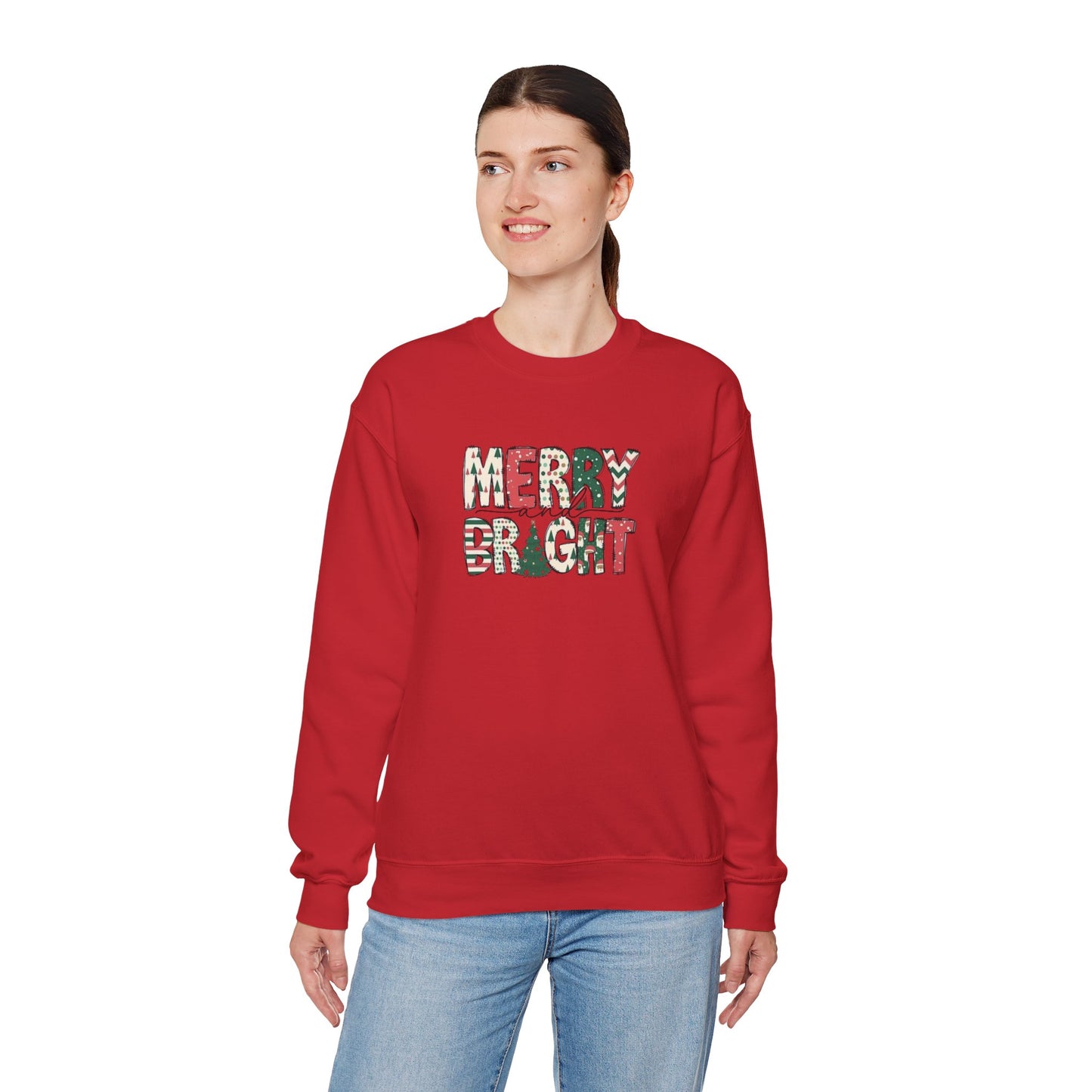 Merry & Bright Unisex Heavy Blend™ Crewneck Sweatshirt