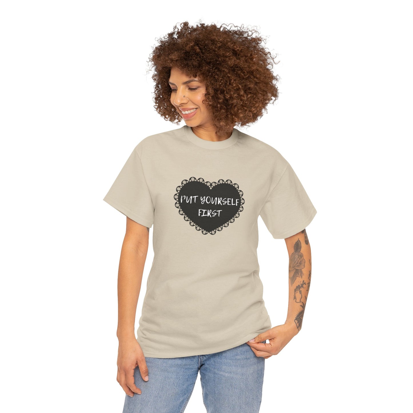 Put Yourself First Unisex Heavy Cotton Tee