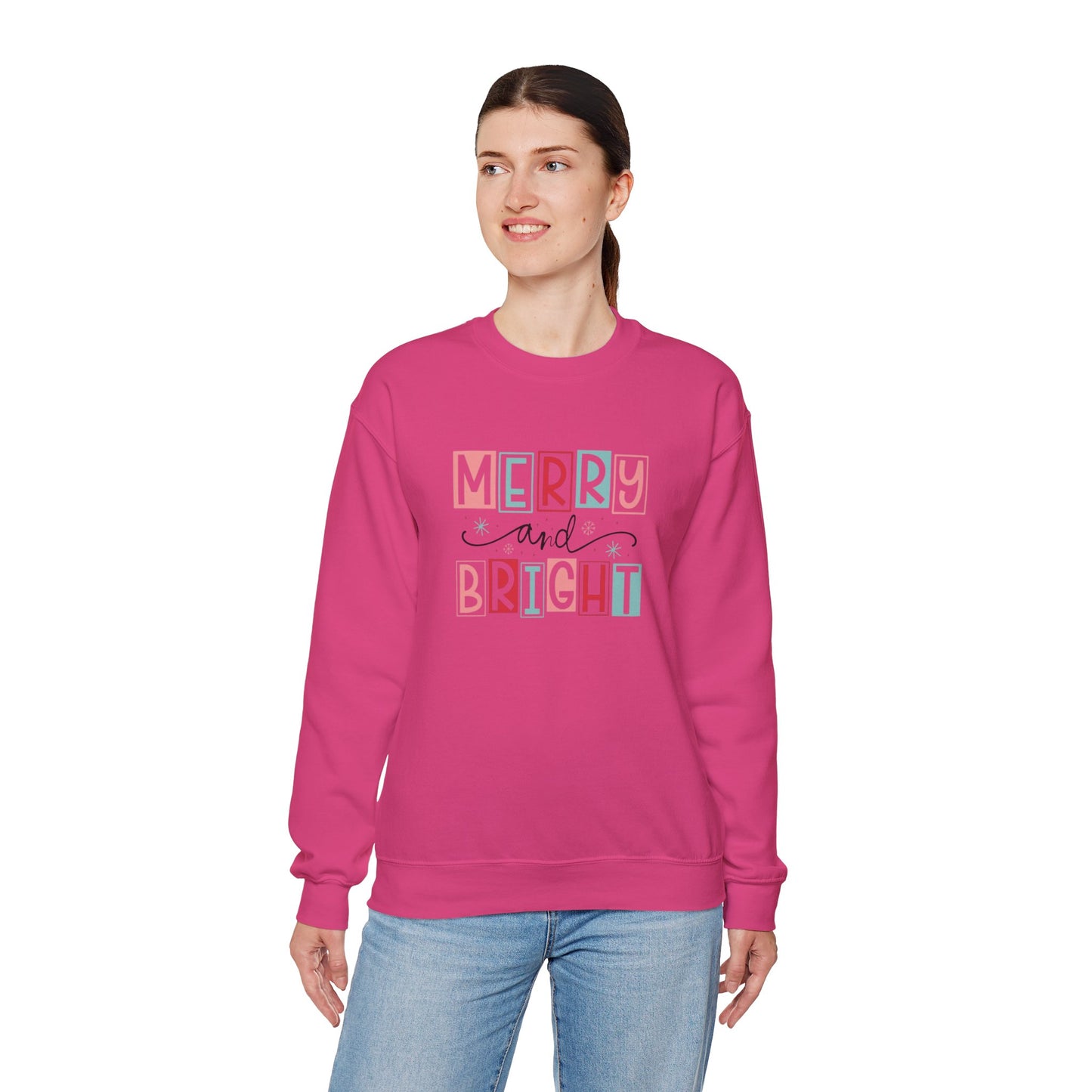Merry & Bright Unisex Heavy Blend™ Crewneck Sweatshirt