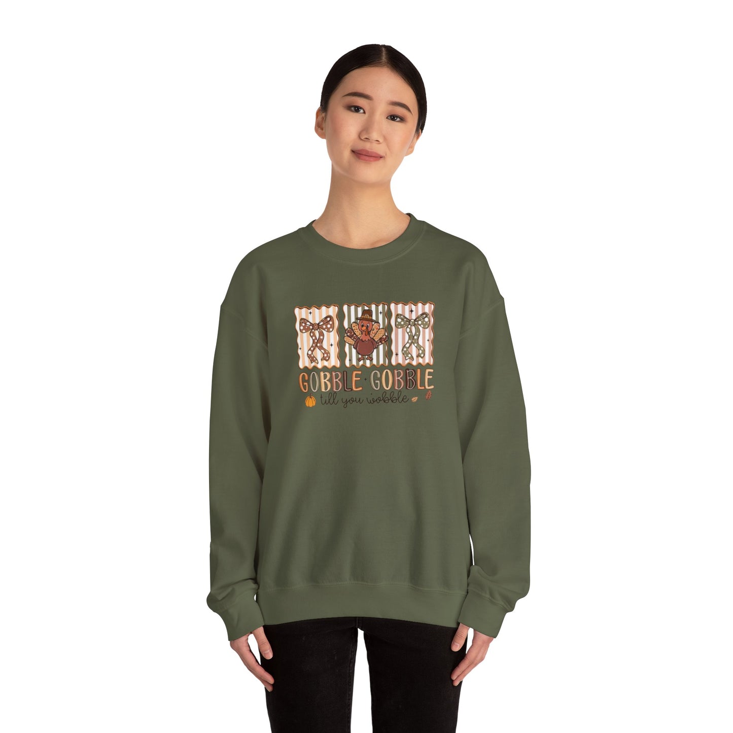 Gobble, Gobble Til You Wobble Heavy Blend™ Crewneck Sweatshirt