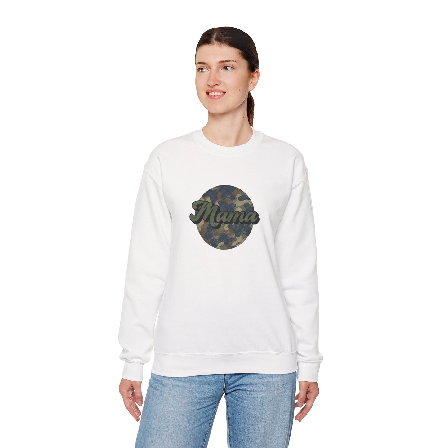 Mama Camo Heavy Blend™ Crewneck Sweatshirt