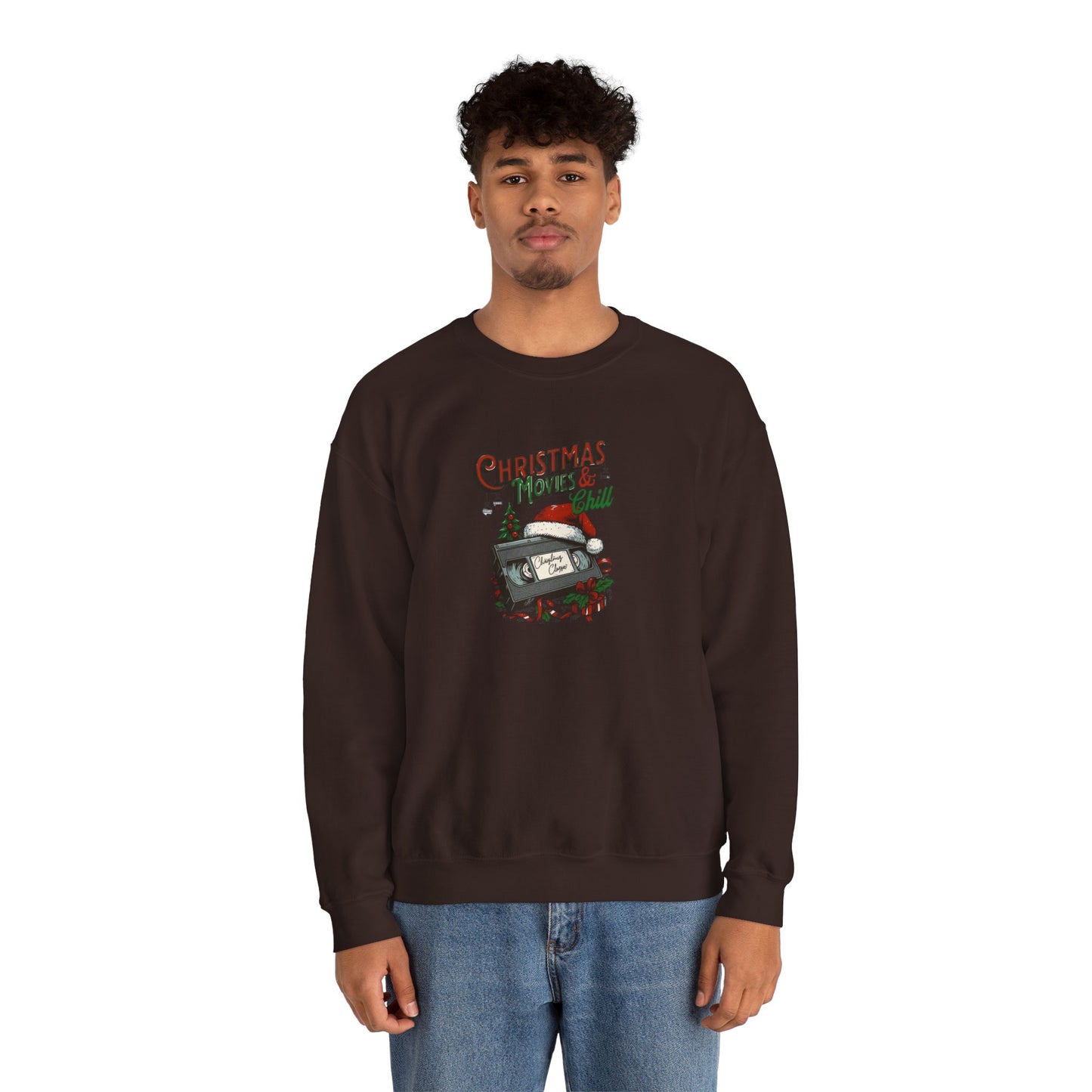 Christmas Movies & Chill Heavy Blend™ Crewneck Sweatshirt