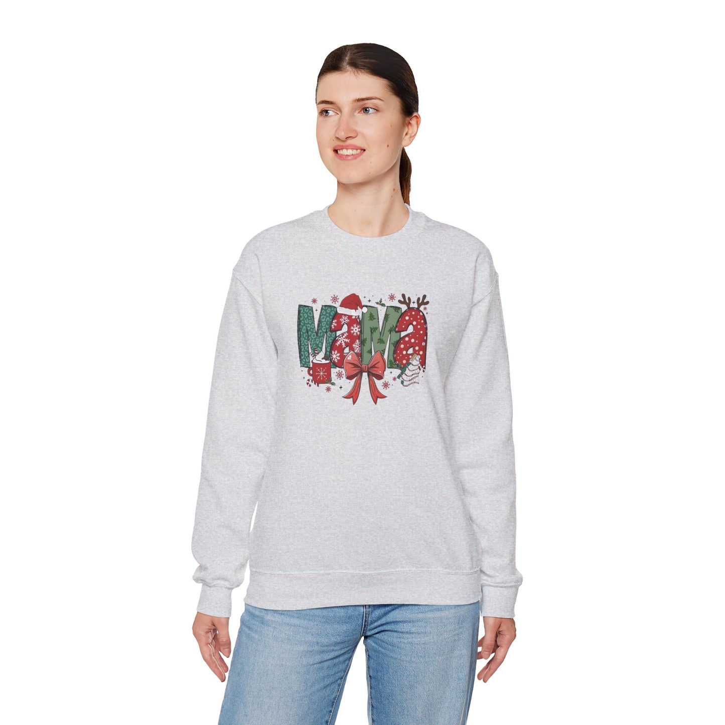 Christmas Mama Heavy Blend™ Crewneck Sweatshirt