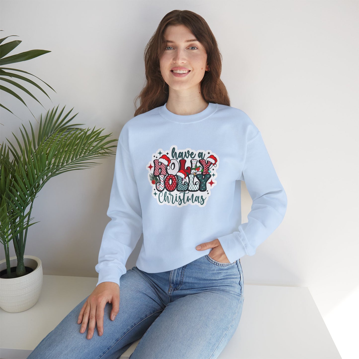 Have a Holly Jolly Christmas Heavy Blend™ Crewneck Sweatshirt