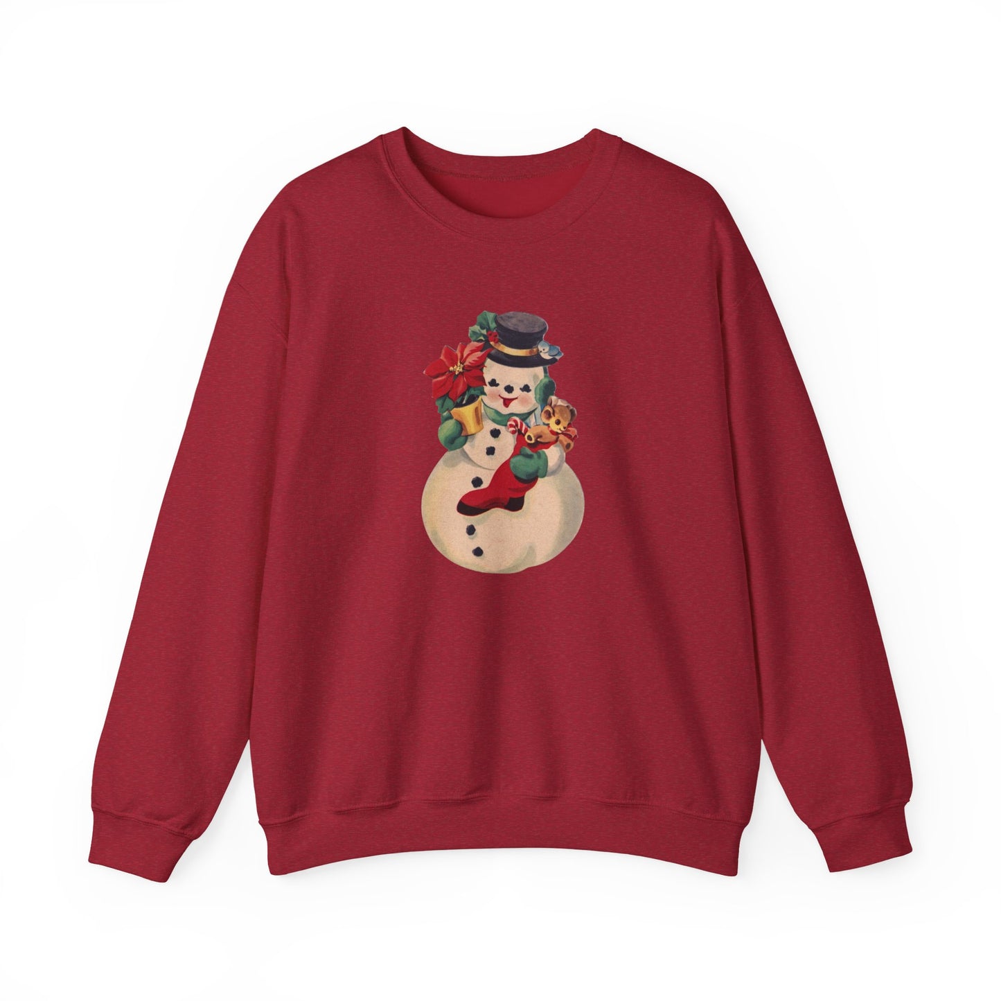 Vintage Snowman Unisex Heavy Blend™ Crewneck Sweatshirt
