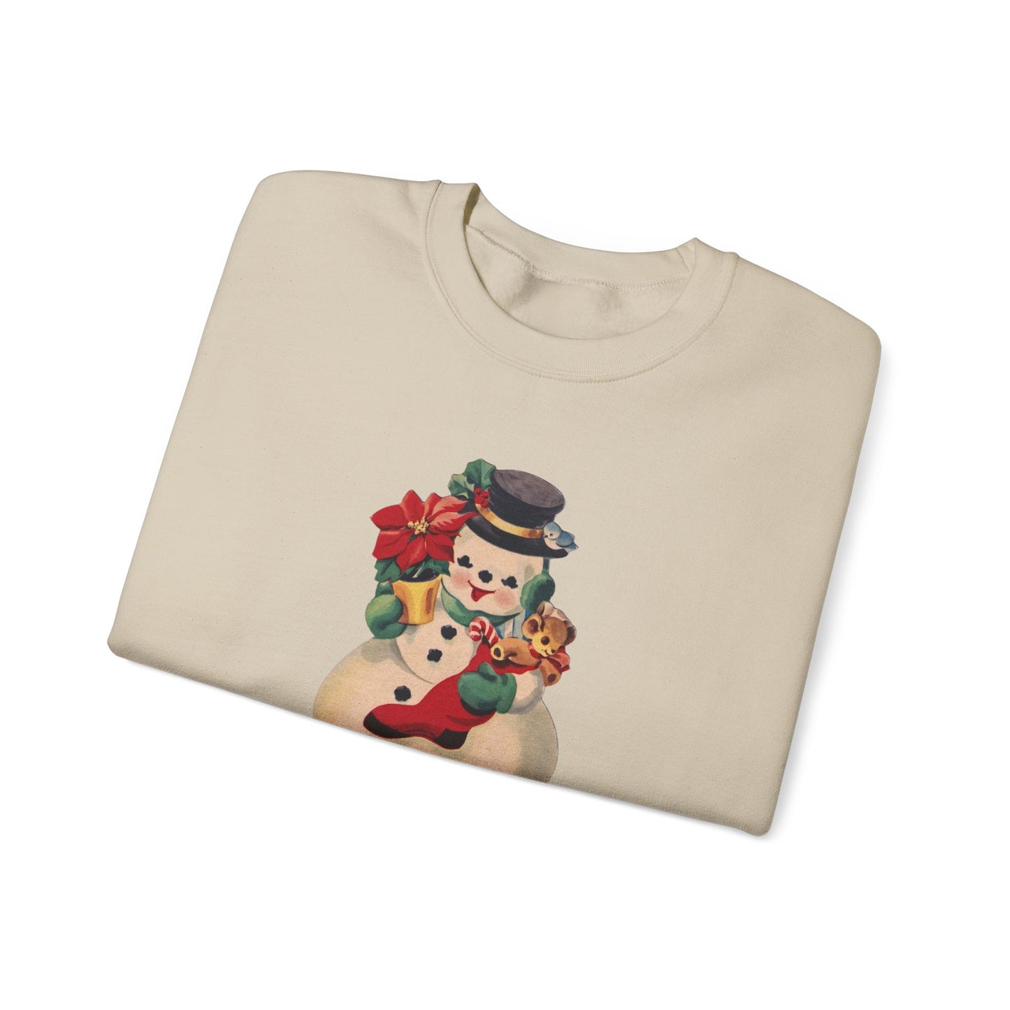 Vintage Snowman Unisex Heavy Blend™ Crewneck Sweatshirt