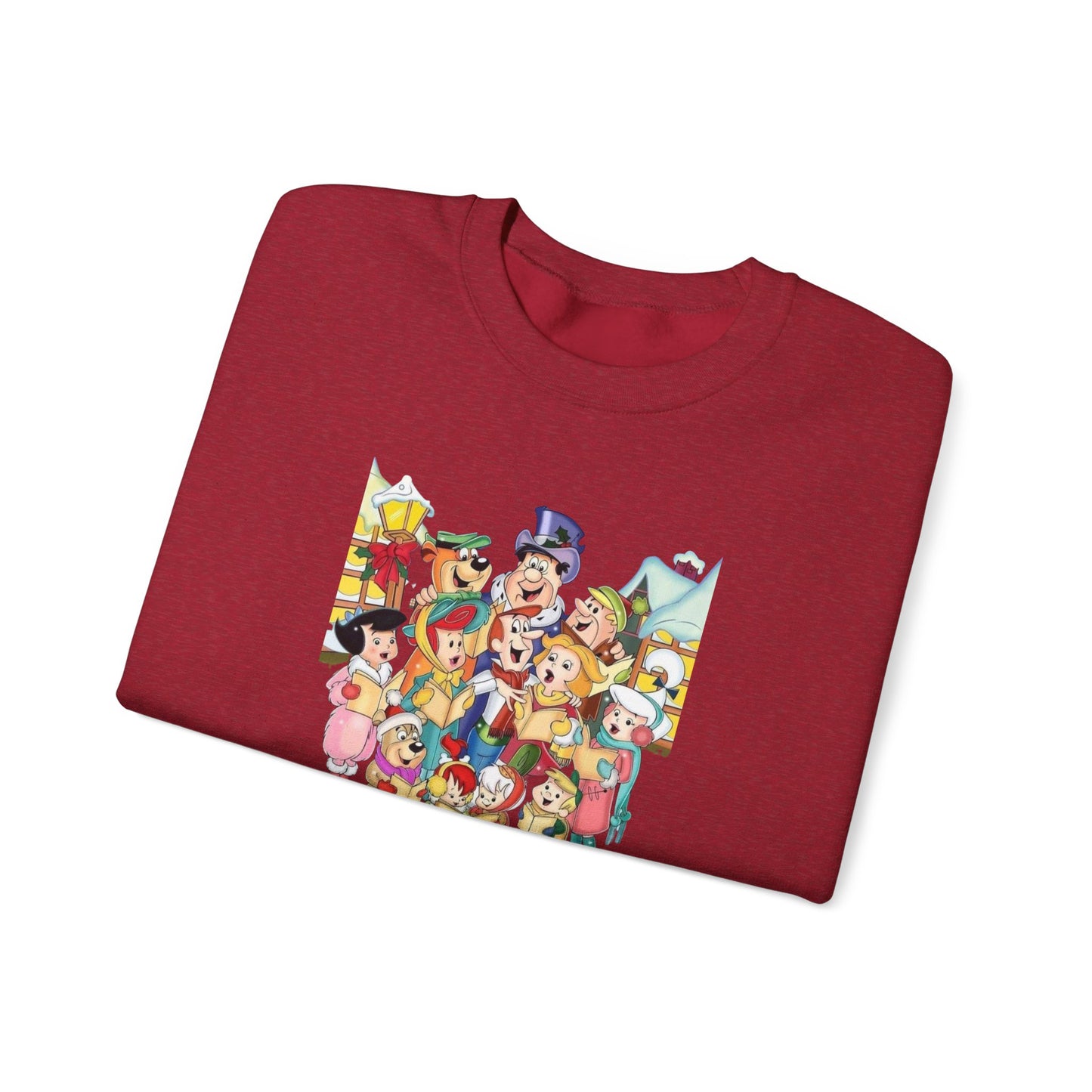 Vintage Cartoon Christmas Unisex Heavy Blend™ Crewneck Sweatshirt