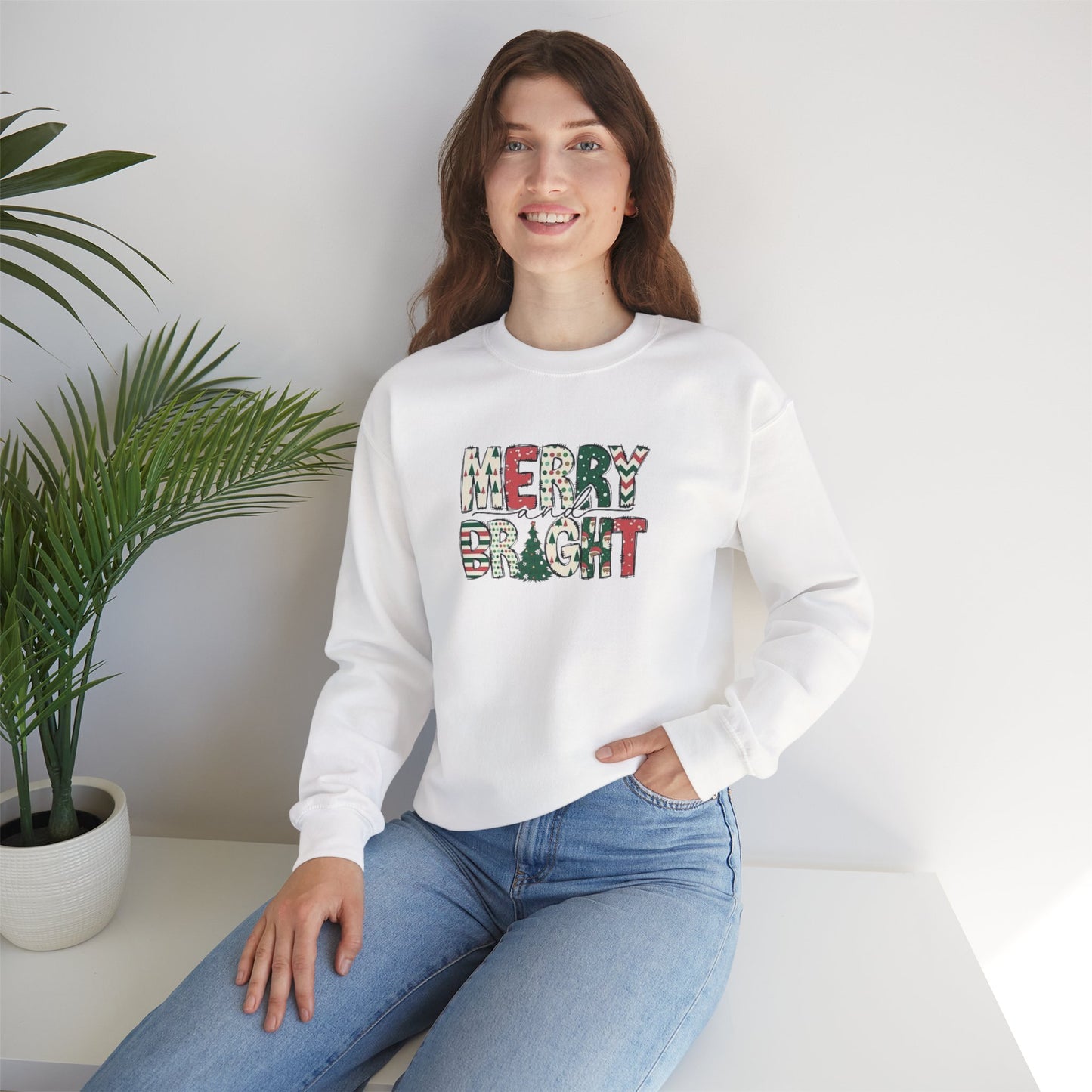 Merry & Bright Unisex Heavy Blend™ Crewneck Sweatshirt