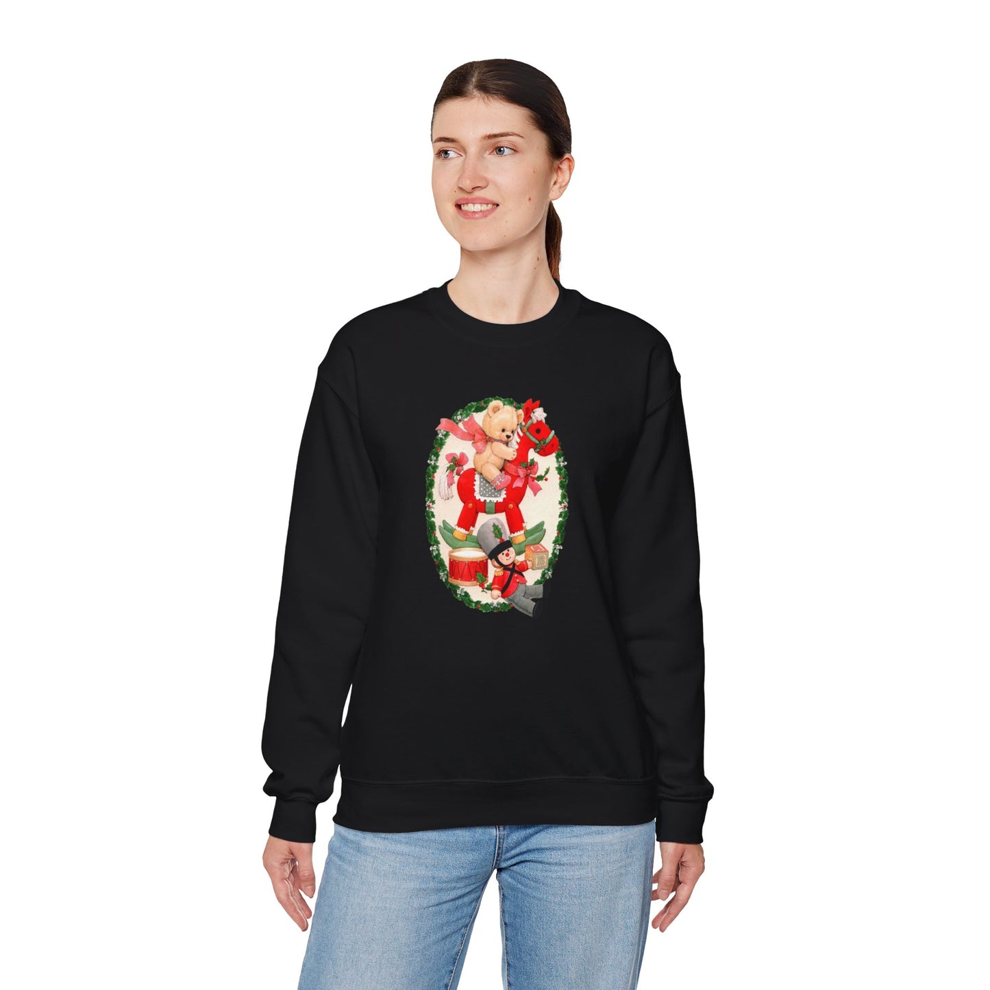 Vintage Christmas Toys Unisex Heavy Blend™ Crewneck Sweatshirt