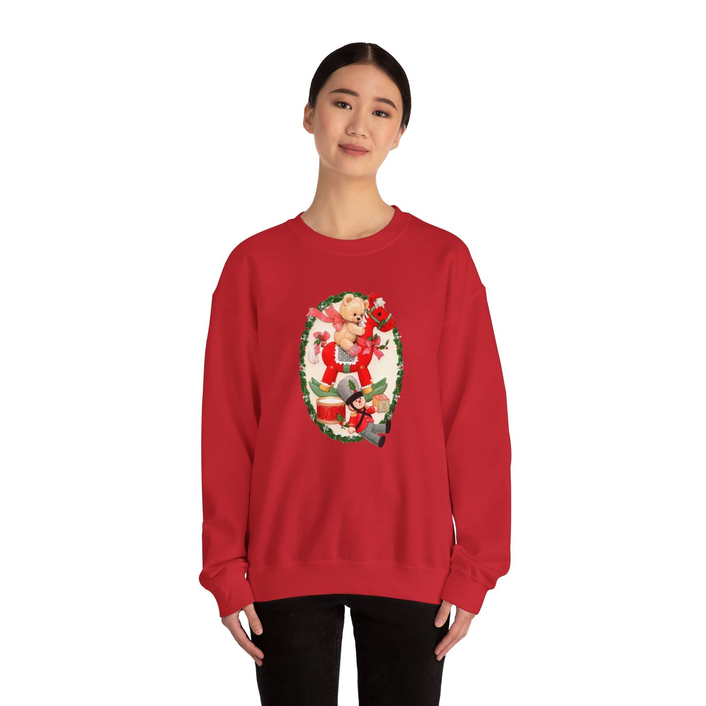 Vintage Christmas Toys Unisex Heavy Blend™ Crewneck Sweatshirt