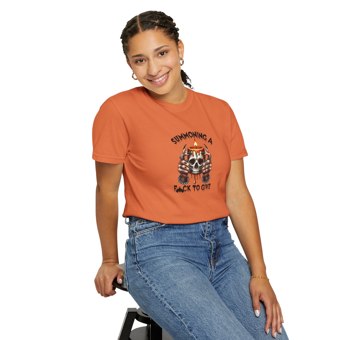 Summoning a F To Give Unisex Garment-Dyed T-shirt