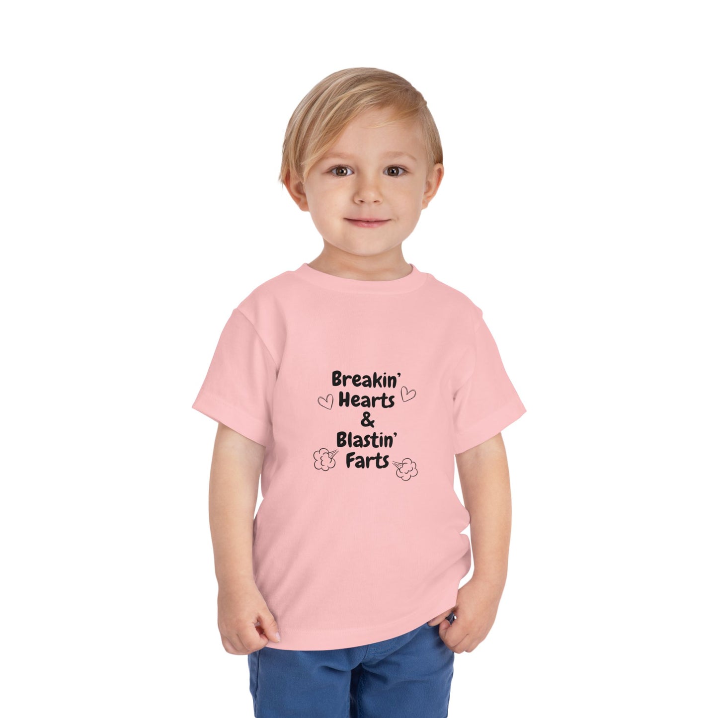 Breakin Hearts & Blastin Farts Toddler Short Sleeve Tee