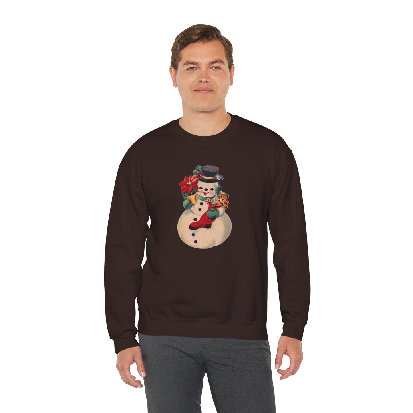 Vintage Snowman Unisex Heavy Blend™ Crewneck Sweatshirt