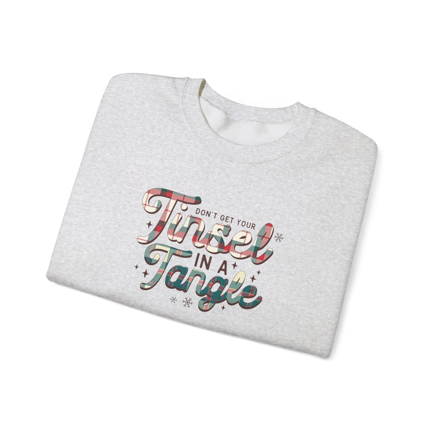 Don't Get Your Tinsel In A Tangle Heavy Blend™ Crewneck Sweatshirt
