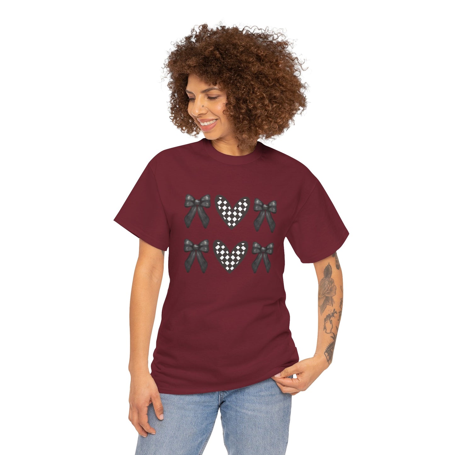 Ribbons & Hearts Unisex Heavy Cotton Tee