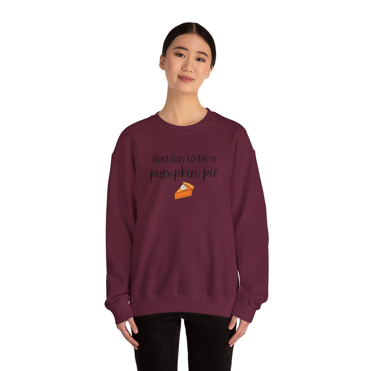 Bad Day to be a Pumpkin Pie Unisex Heavy Blend™ Crewneck Sweatshirt