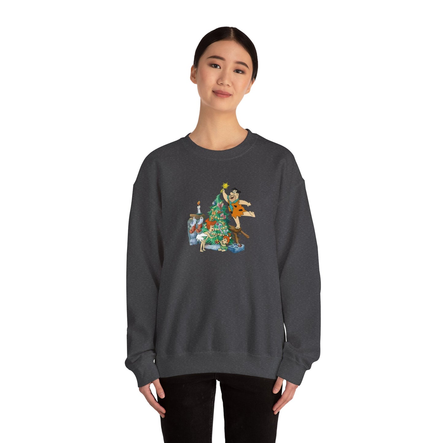 Flinstones Christmas Unisex Heavy Blend™ Crewneck Sweatshirt