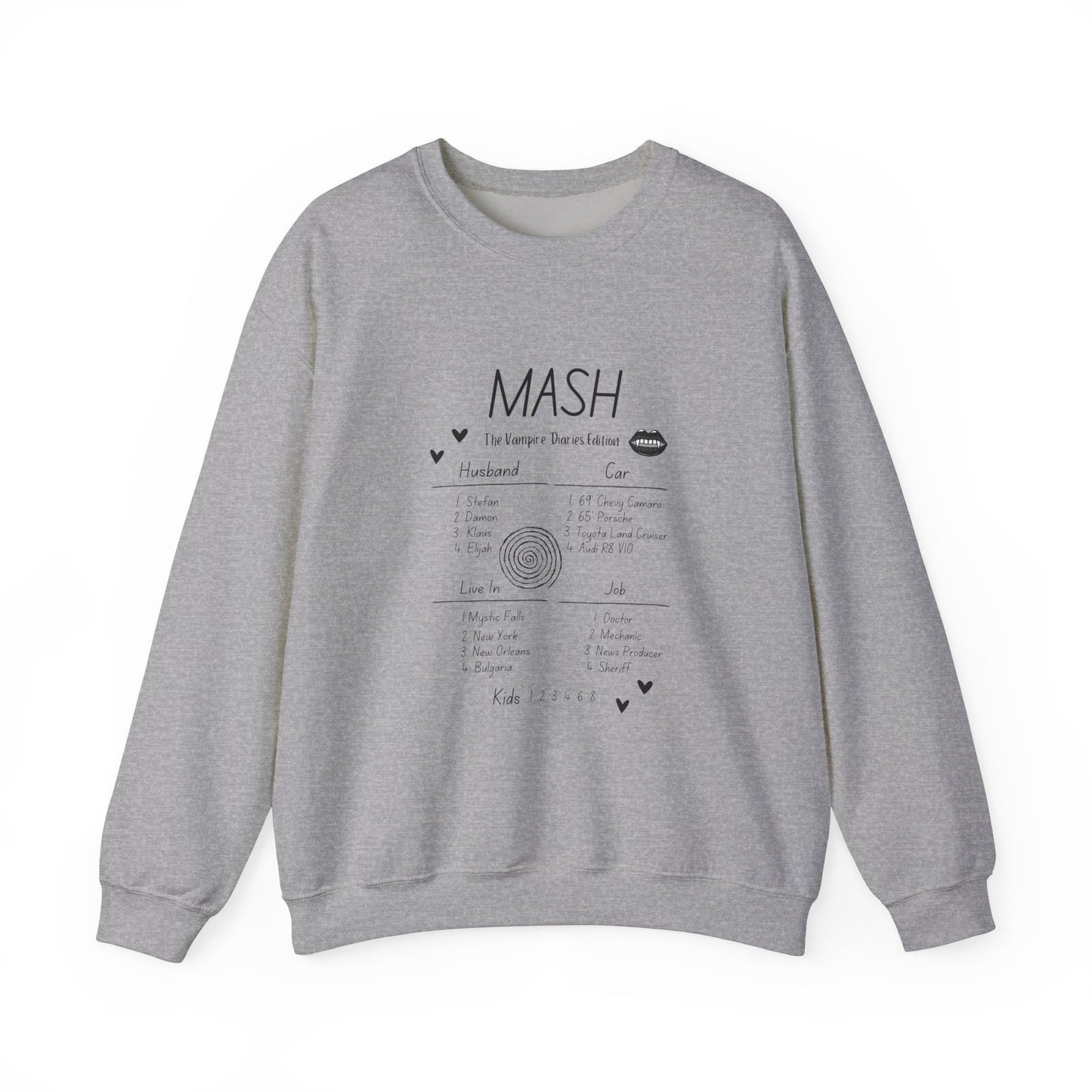 90s MASH The Vampire Diaries Edition Unisex Heavy Blend™ Crewneck Sweatshirt