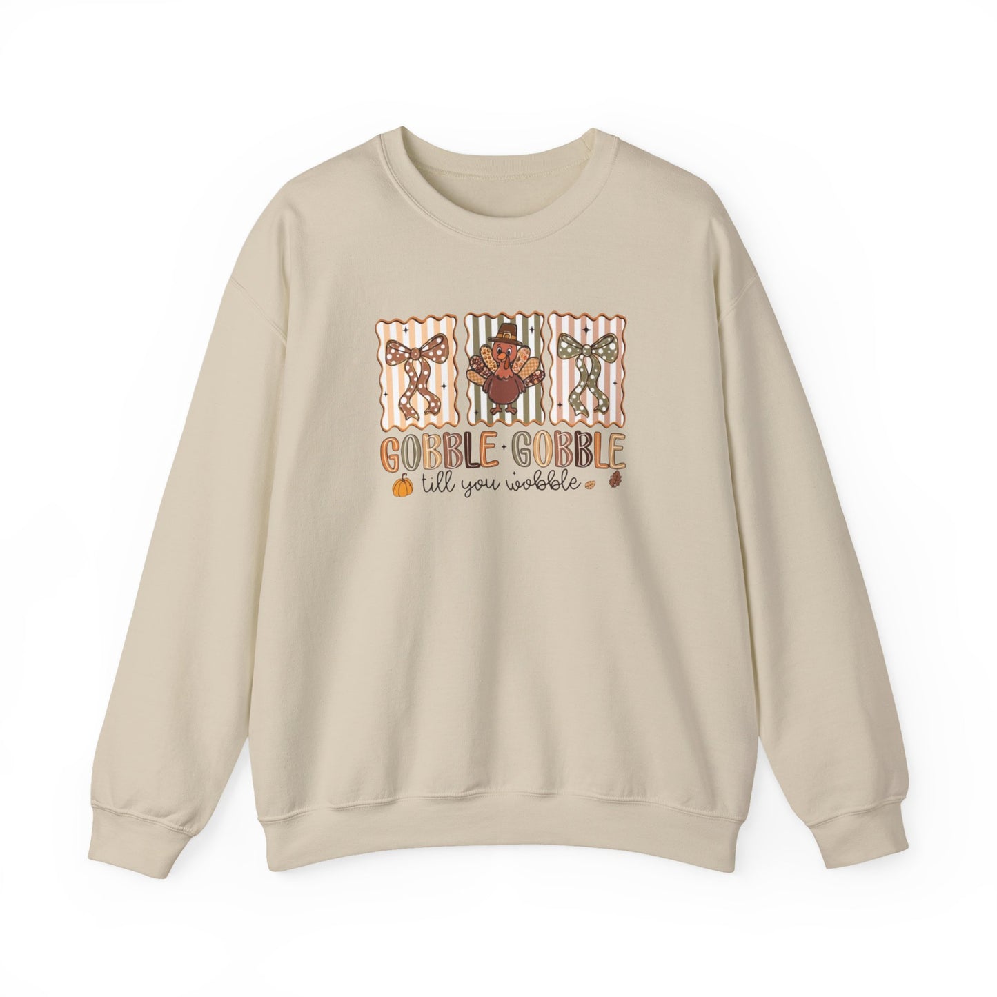 Gobble, Gobble Til You Wobble Heavy Blend™ Crewneck Sweatshirt