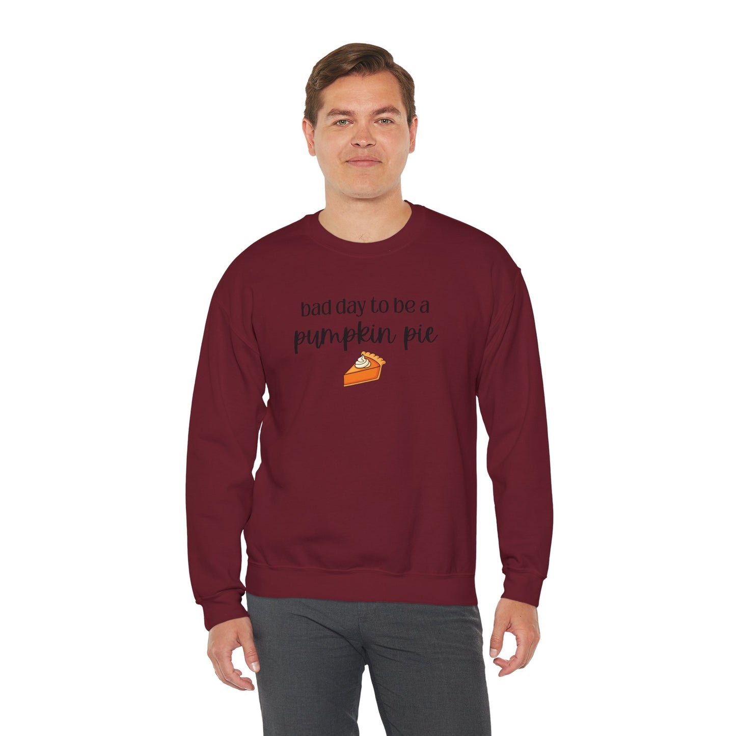 Bad Day to be a Pumpkin Pie Unisex Heavy Blend™ Crewneck Sweatshirt