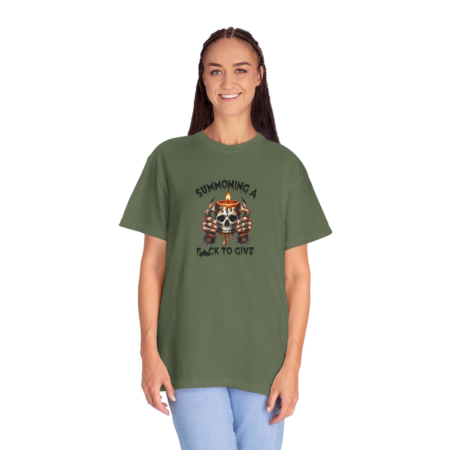 Summoning a F To Give Unisex Garment-Dyed T-shirt