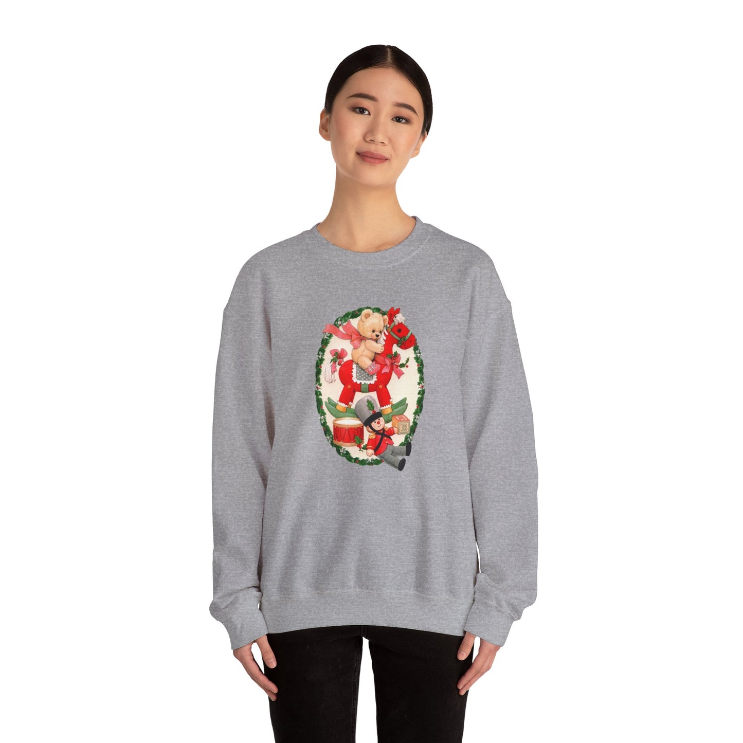 Vintage Christmas Toys Unisex Heavy Blend™ Crewneck Sweatshirt