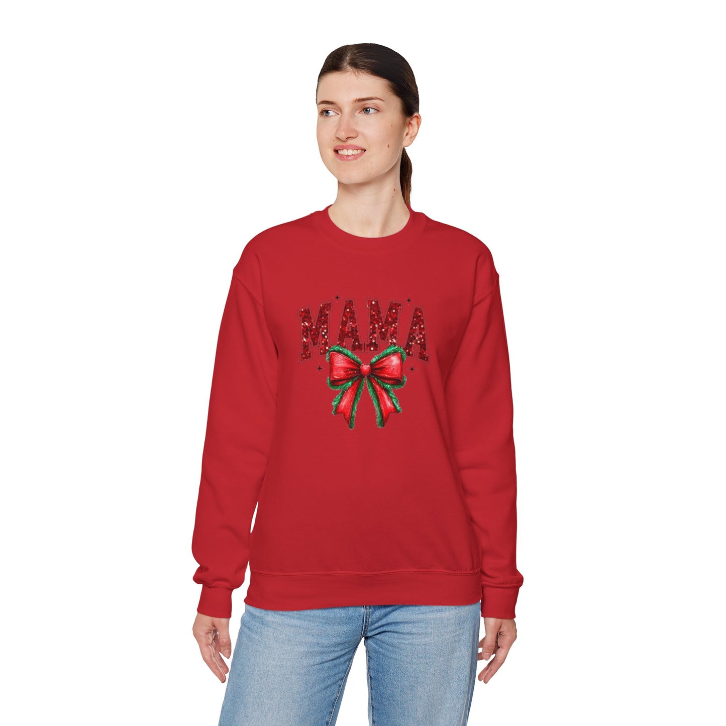 Christmas Mama Heavy Blend™ Crewneck Sweatshirt