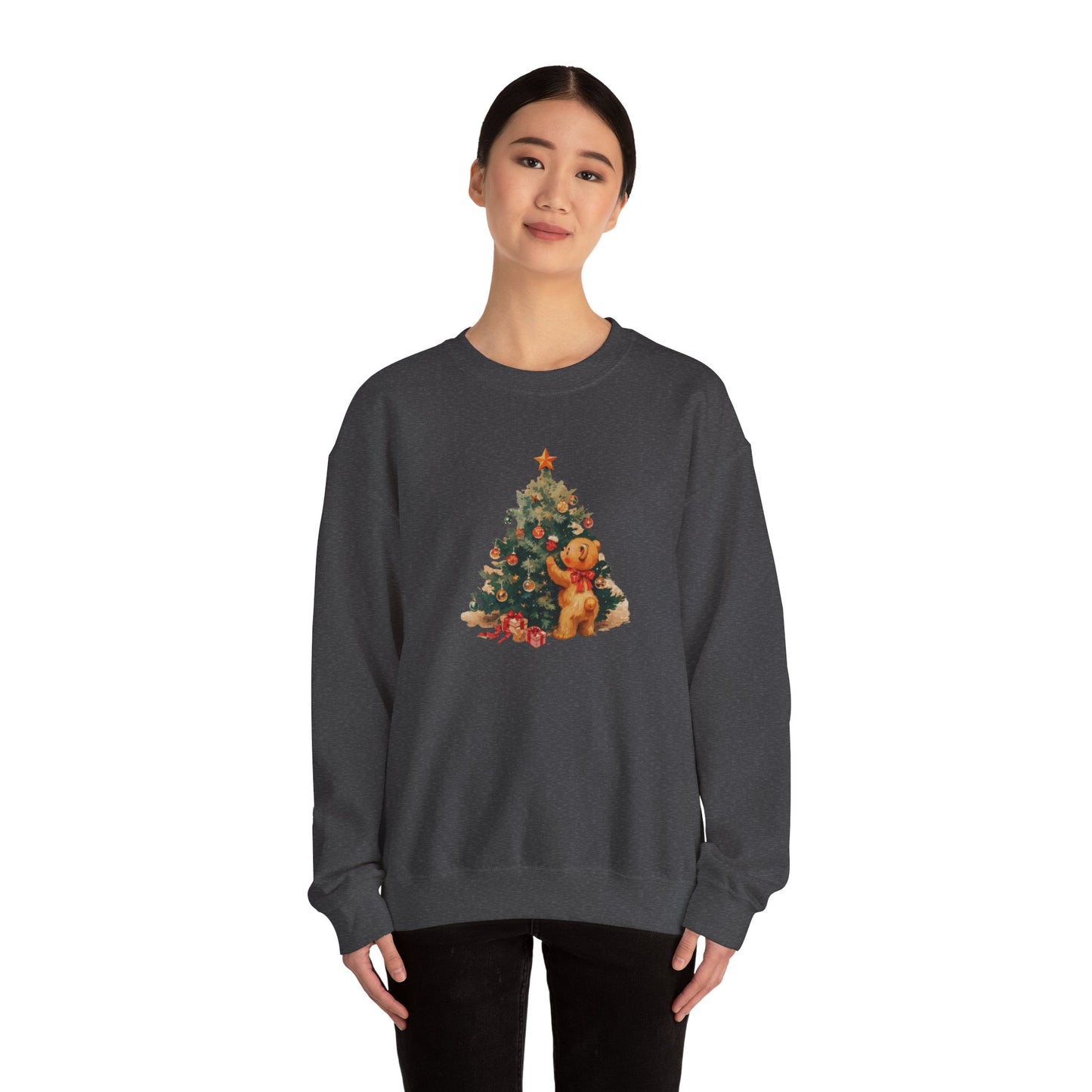 Vintage Christmas Heavy Blend™ Crewneck Sweatshirt