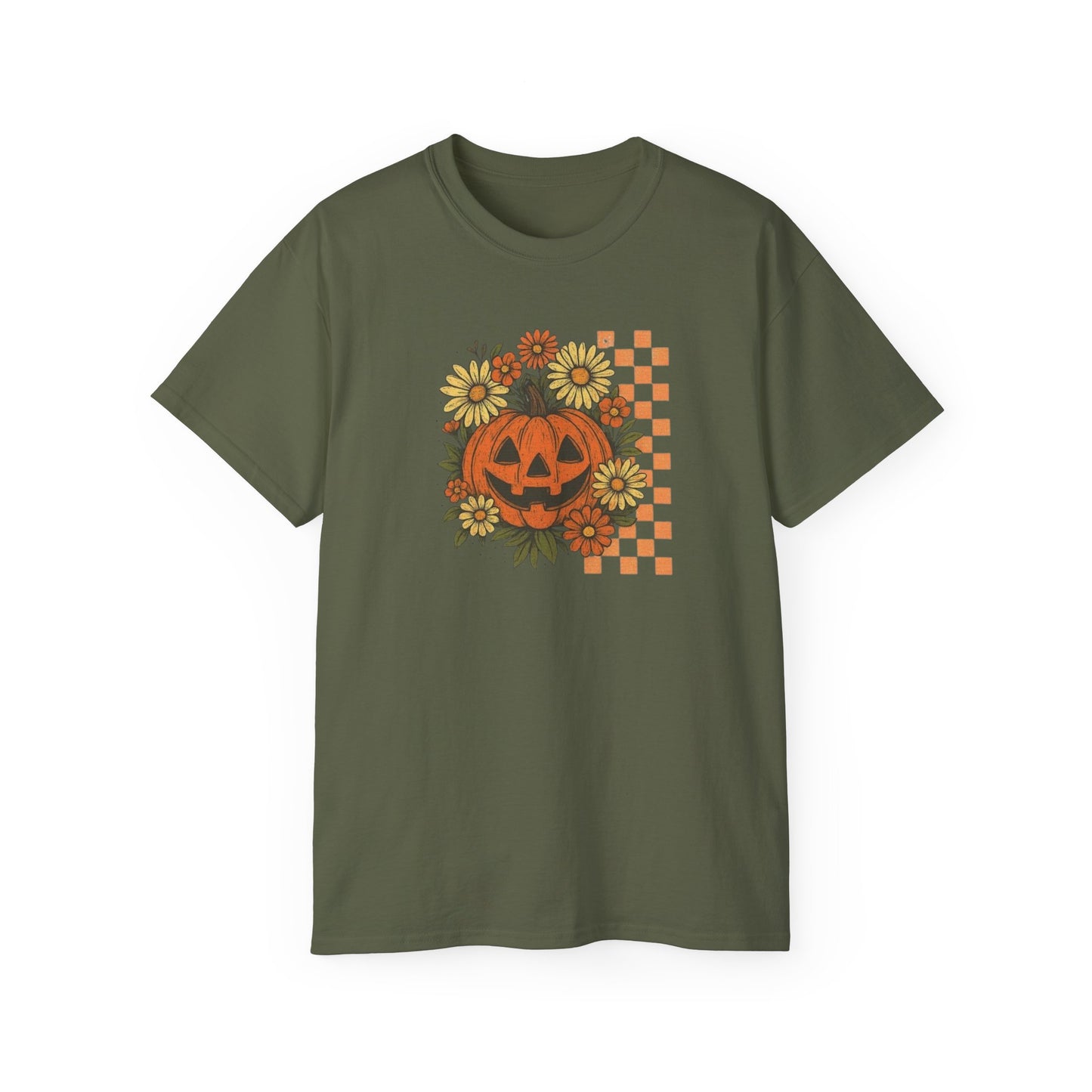 Checkered Jack O' Lantern Ultra Cotton Tee