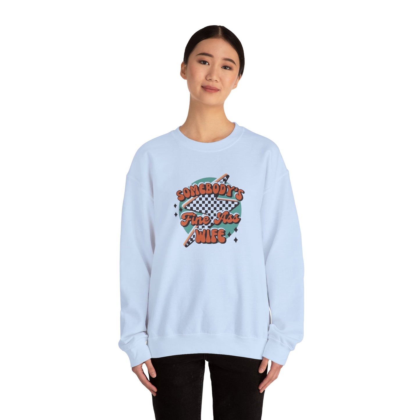 Somebody's Fine A** Wife Heavy Blend™ Crewneck Sweatshirt