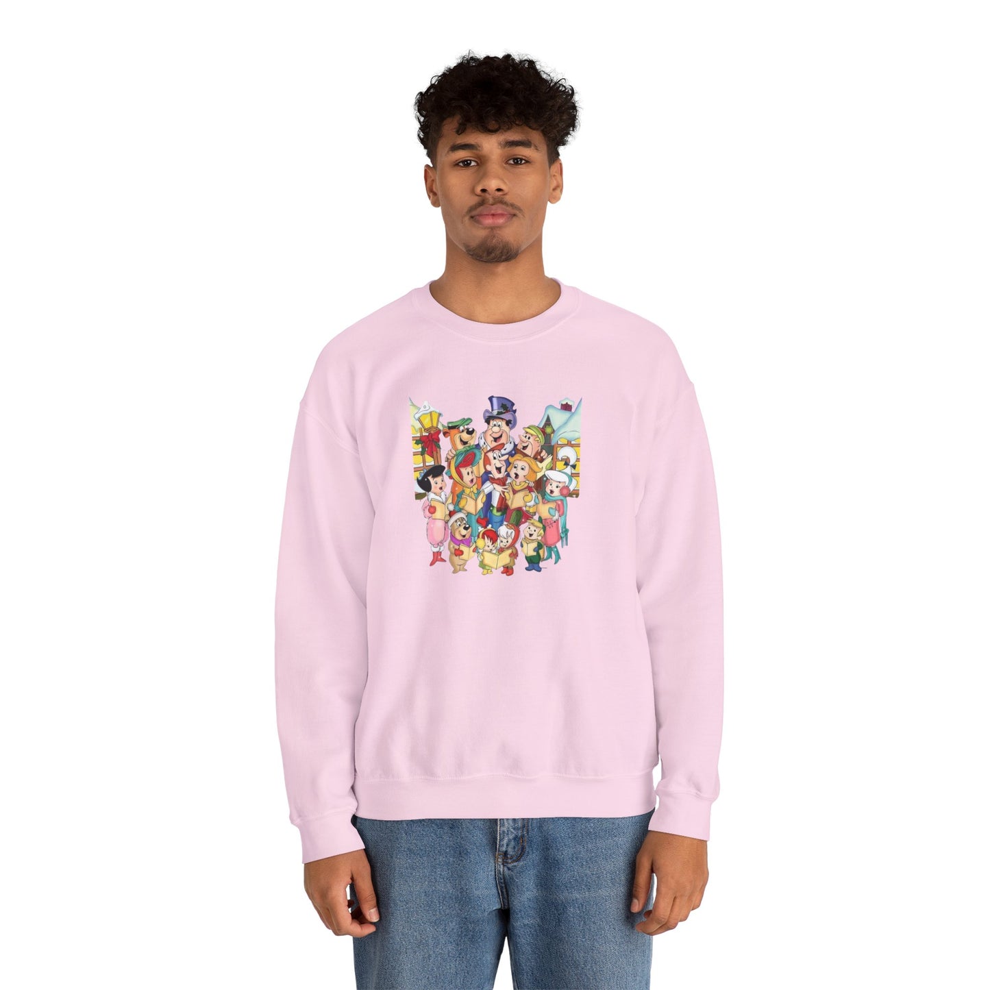 Vintage Cartoon Christmas Unisex Heavy Blend™ Crewneck Sweatshirt