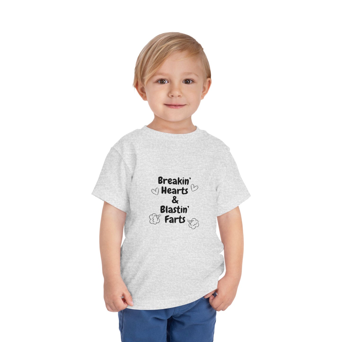 Breakin Hearts & Blastin Farts Toddler Short Sleeve Tee