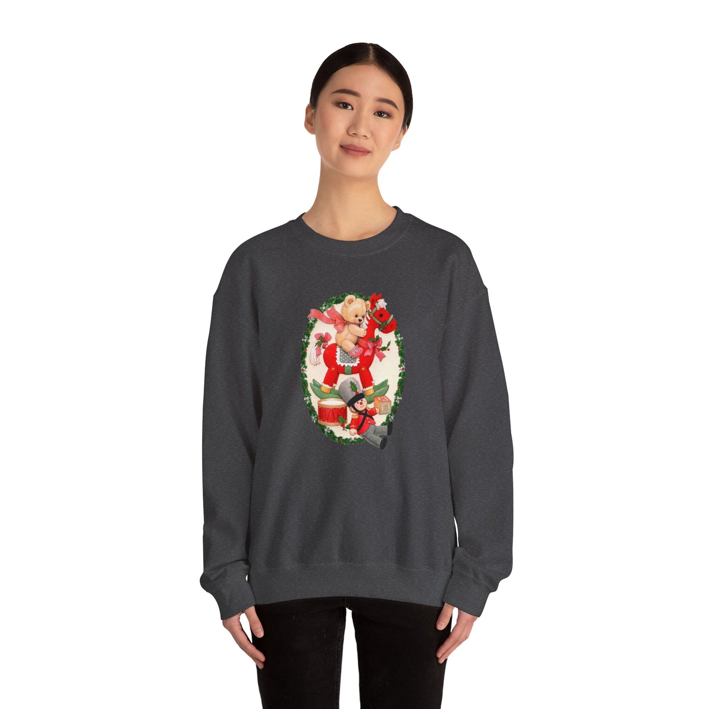 Vintage Christmas Toys Unisex Heavy Blend™ Crewneck Sweatshirt