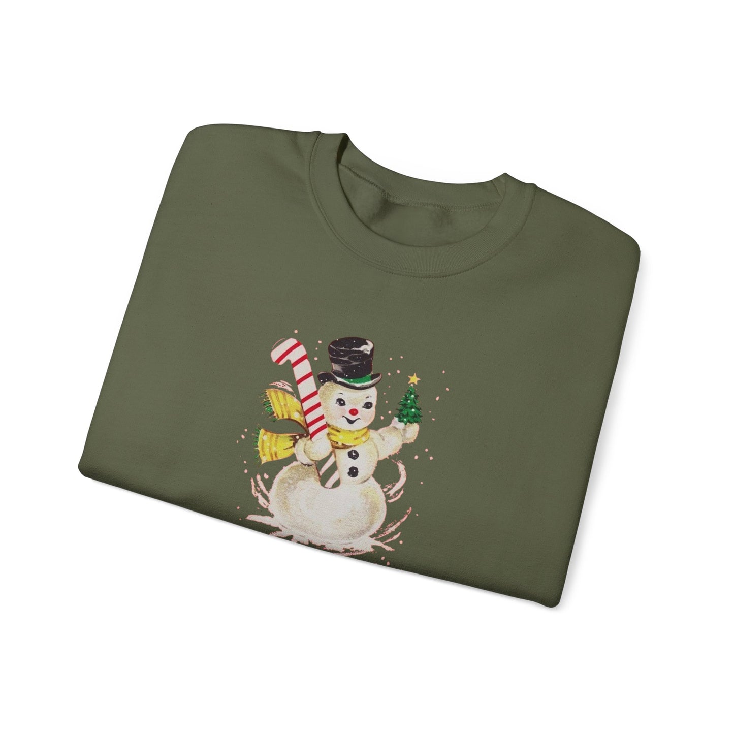 Vintage Snowman Unisex Heavy Blend™ Crewneck Sweatshirt