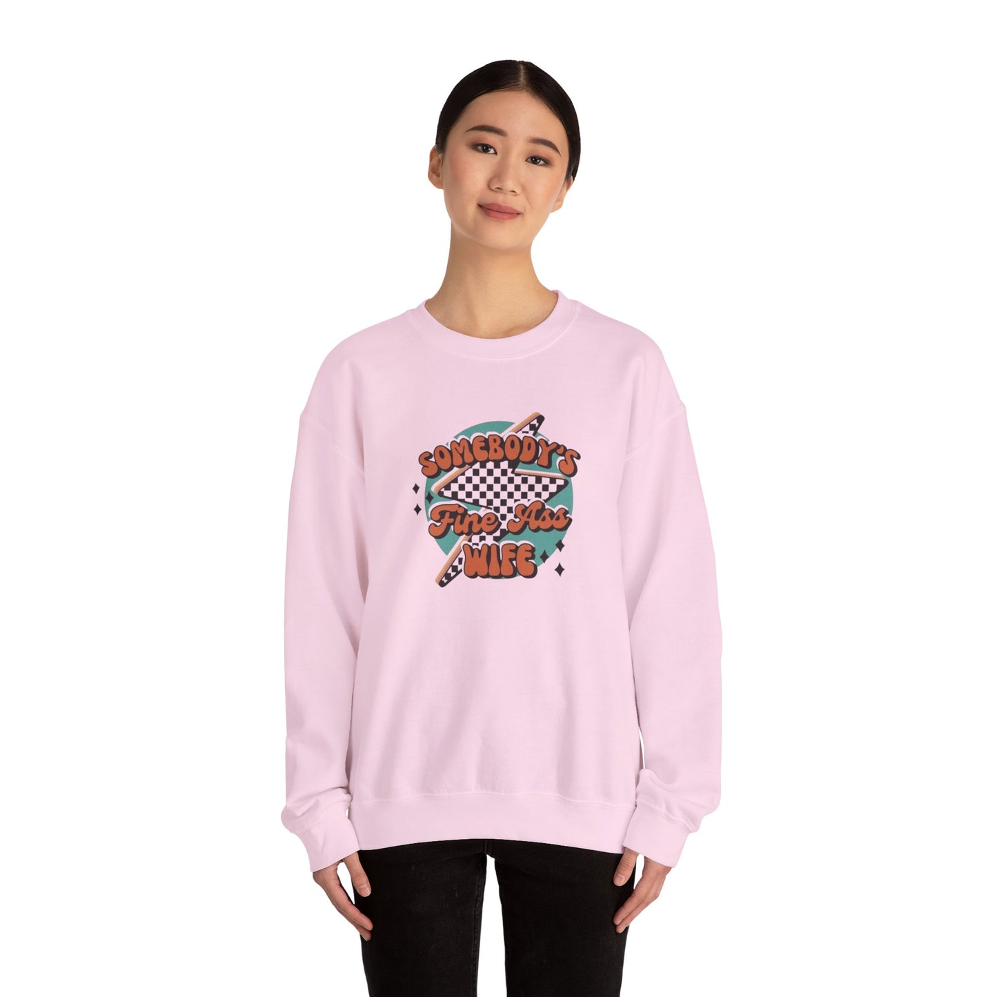 Somebody's Fine A** Wife Heavy Blend™ Crewneck Sweatshirt