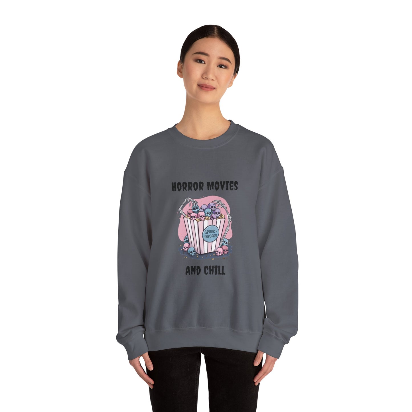 Horror Movies & Chill Unisex Heavy Blend™ Crewneck Sweatshirt