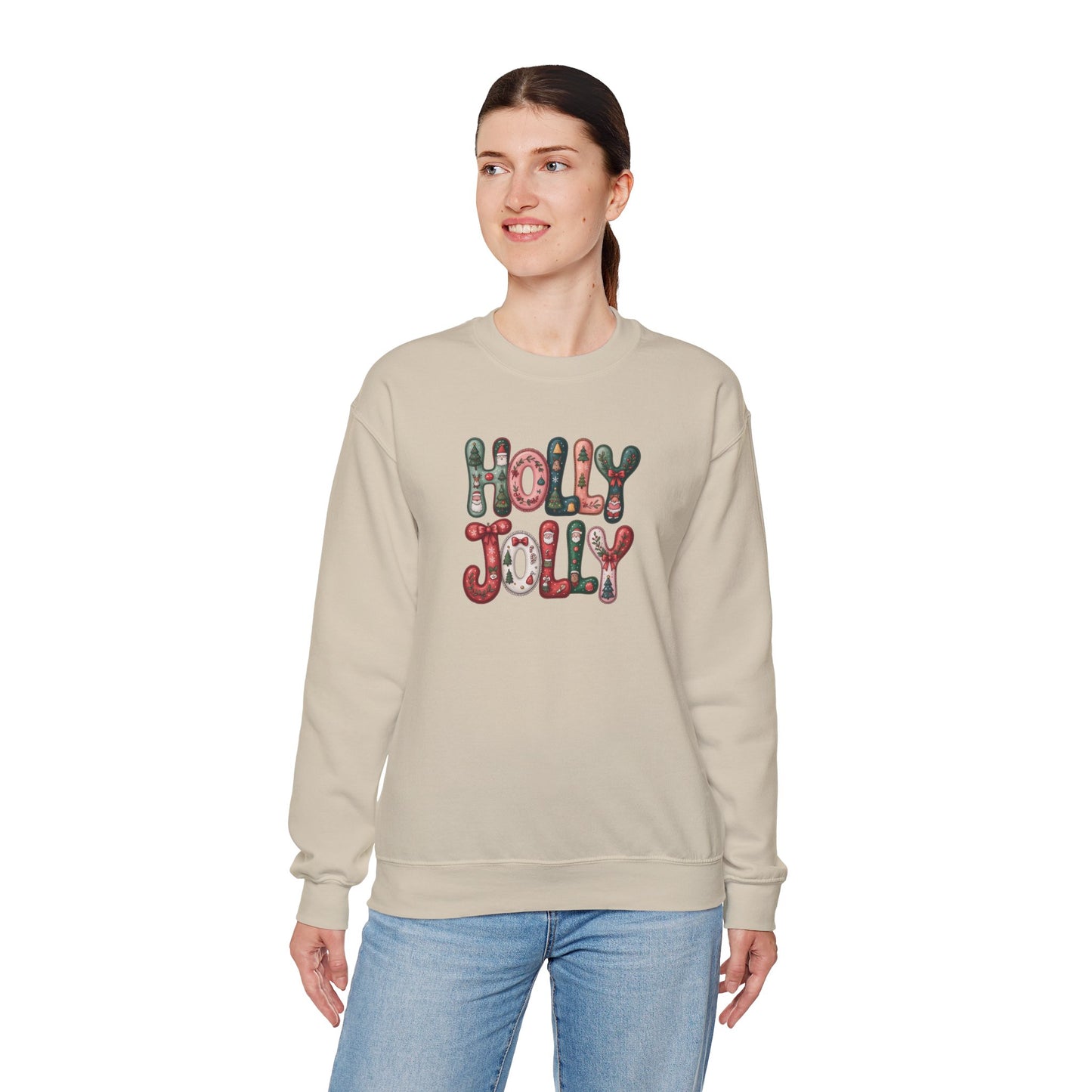 Holly Jolly Unisex Heavy Blend™ Crewneck Sweatshirt